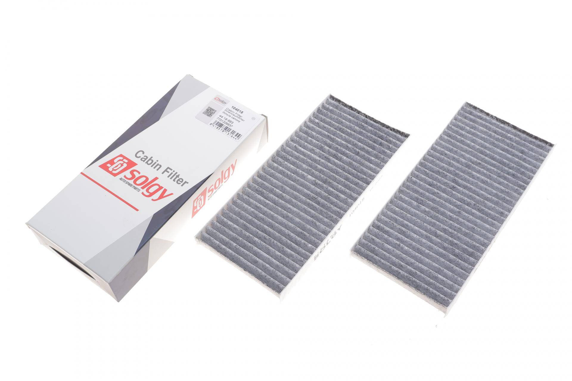 Фільтр салону Renault Kangoo 08-/ Master 10- (вугільний) (к-кт 2шт)