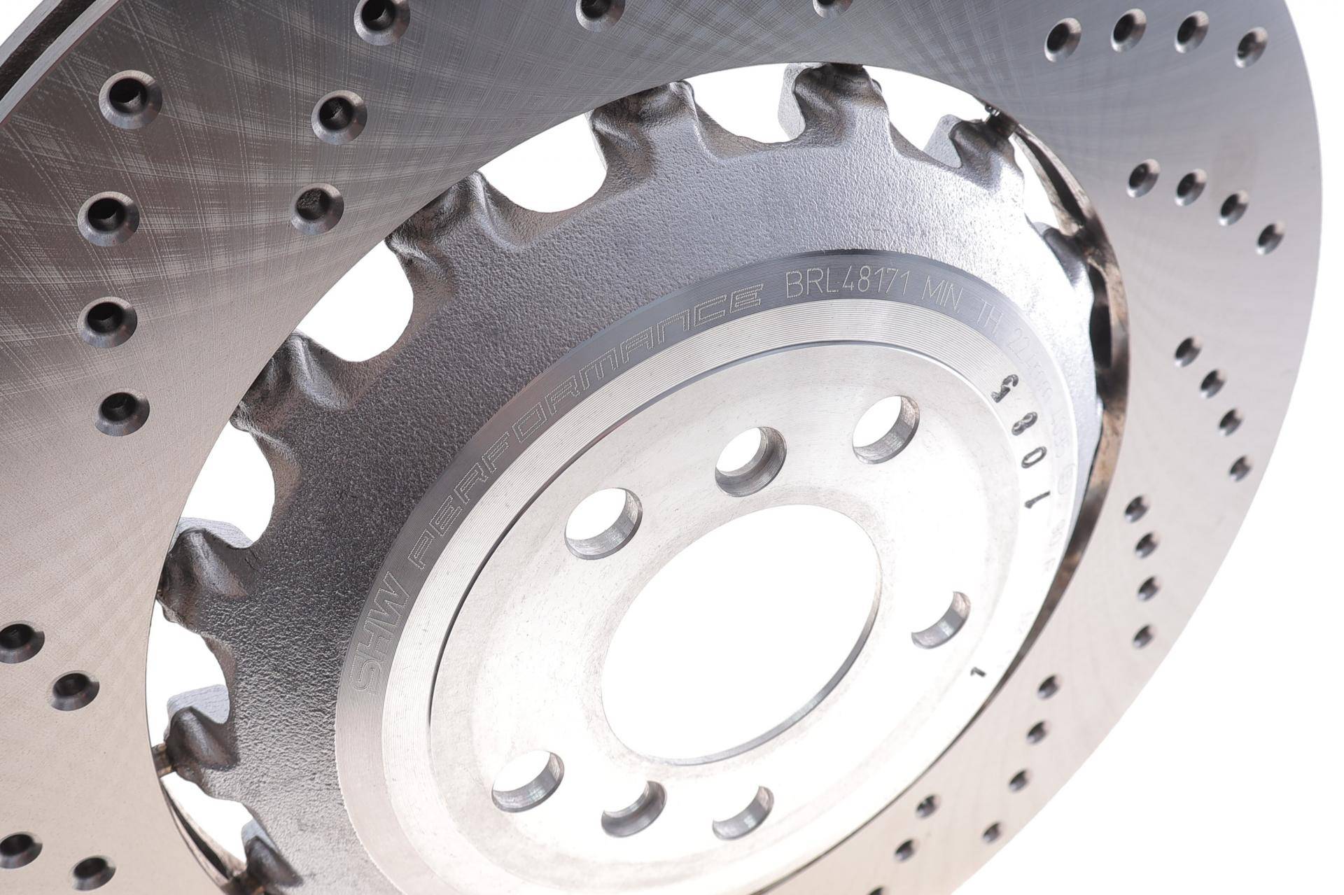 Диск гальмівний (задній) BMW M5 (F10)/M6 (F12) 10- (L) (396х24) (з покриттям) (з отвором) (вент)