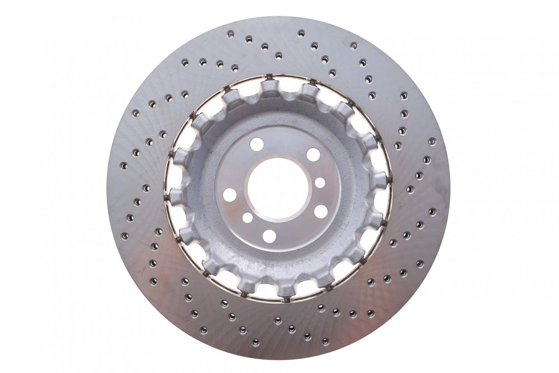 Диск гальмівний (задній) BMW M5 (F10)/M6 (F12) 10- (L) (396х24) (з покриттям) (з отвором) (вент)