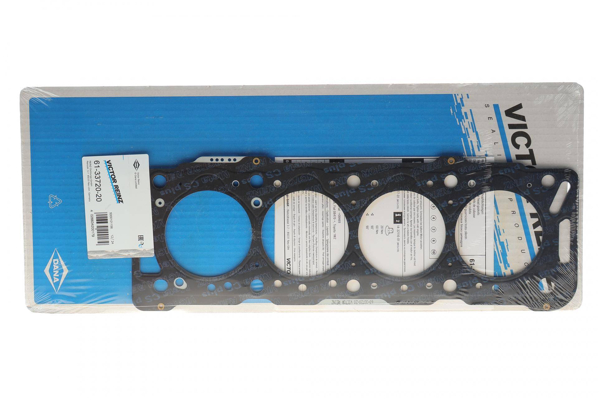 Прокладка ГБЦ Citroen Berlingo/Peugeot Partner 1.9D 96-07, Ø84,00mm, 1.34mm, (5 меток)