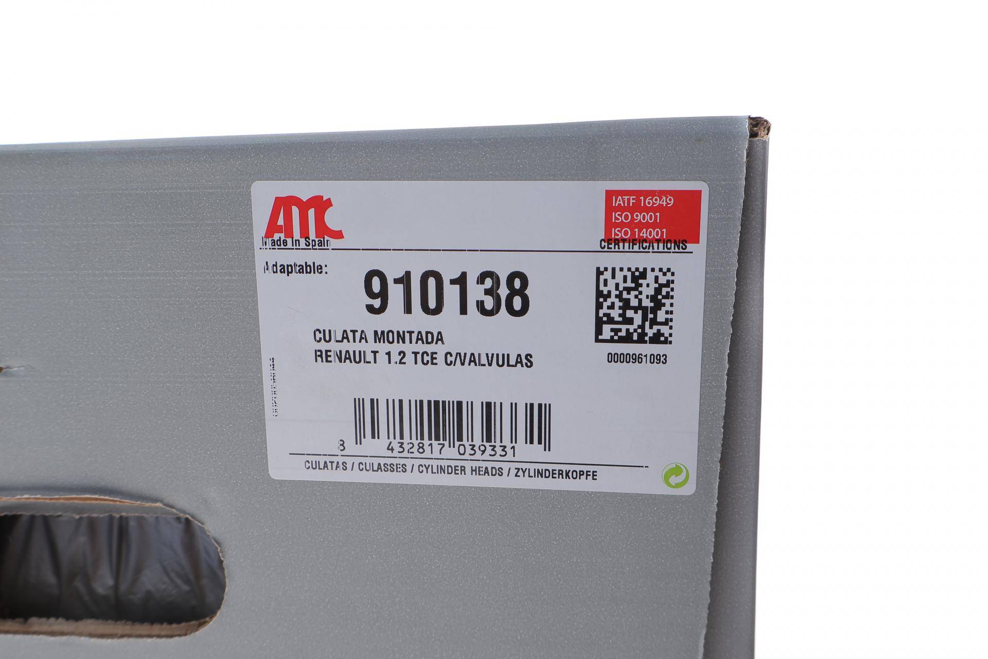 Головка блоку циліндрів (з клапанами) MB Citan 1.2 (M200) 13-/Renault Kangoo II 1.2 TCE 16- (Euro 5/6)