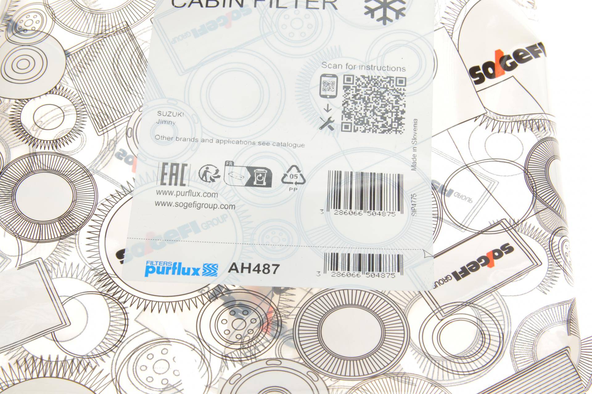 Фільтр салону Suzuki Jimny 98-