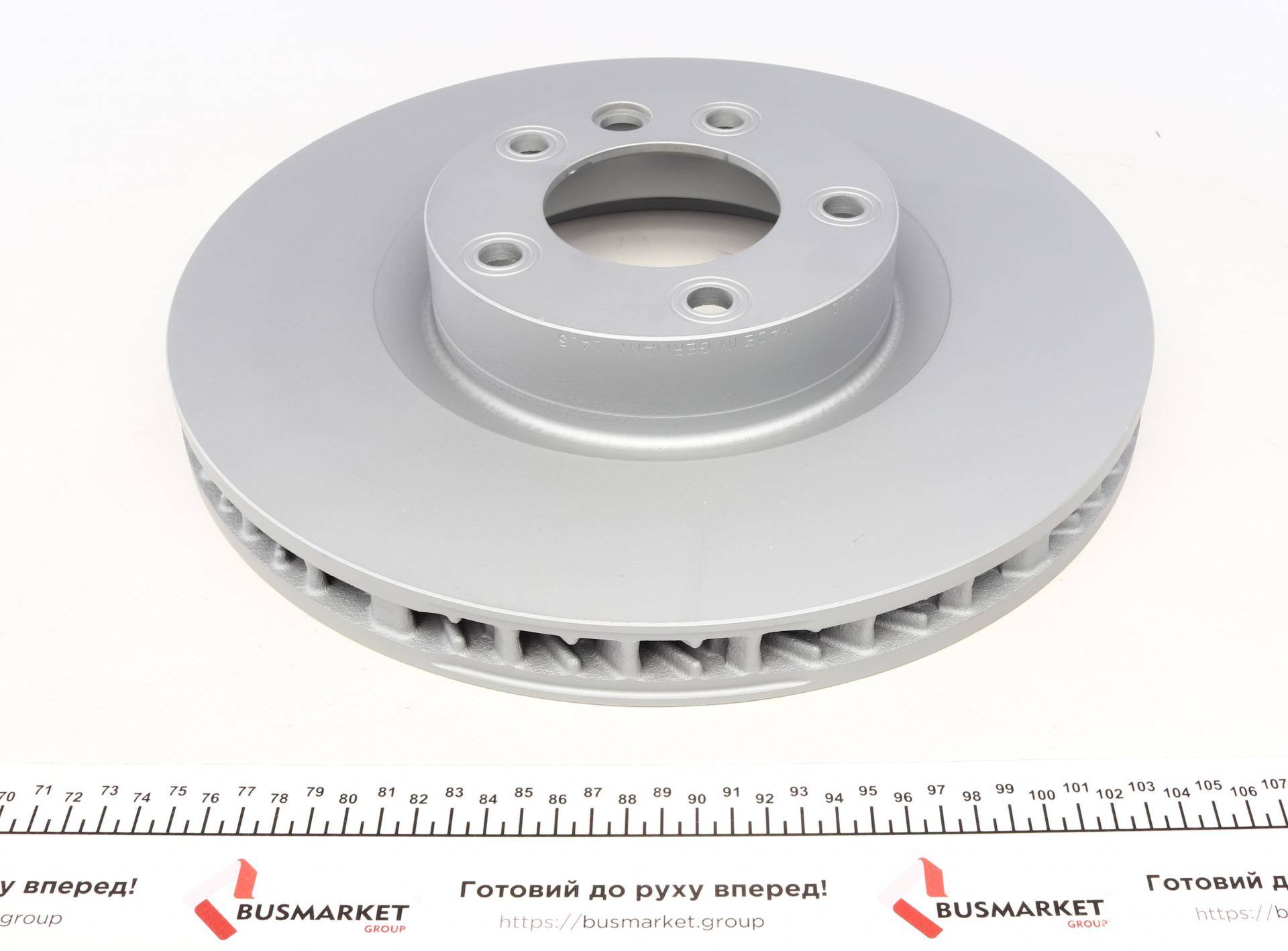 Диск гальмівний (передній) Porsche Cayenne 10-/VW Touareg 10-18 (360x36) (R) (з покр) (вентильований)