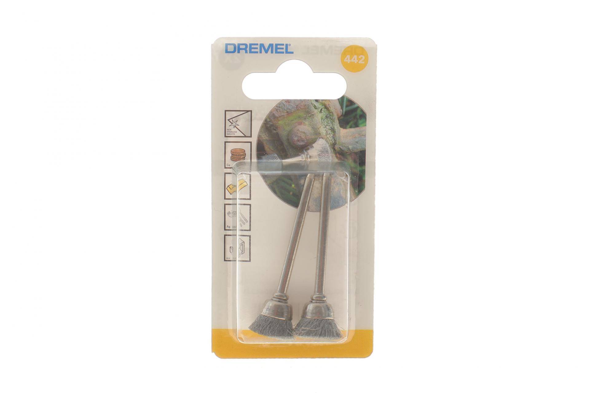 (К-кт 2 шт.) Щітка для очищення стальна (13 мм) 2 шт. Dremel