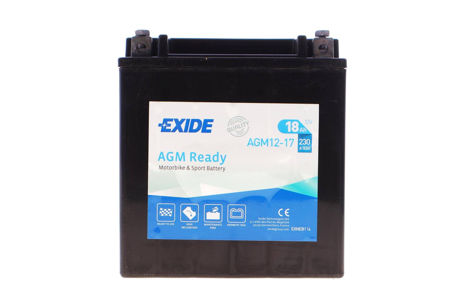 Акумуляторна батарея 18Ah/230A (150x90x160/+L/B00) (AGM Ready) (мото)