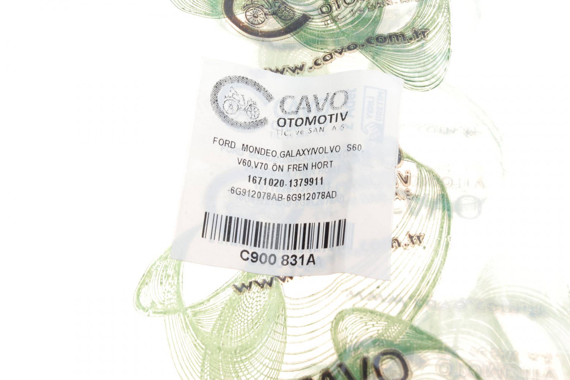 Шланг гальмівний (передній) Ford Mondeo/S-Max/Volvo S60/V60/V70 /XC70 1.6-4.4 06-