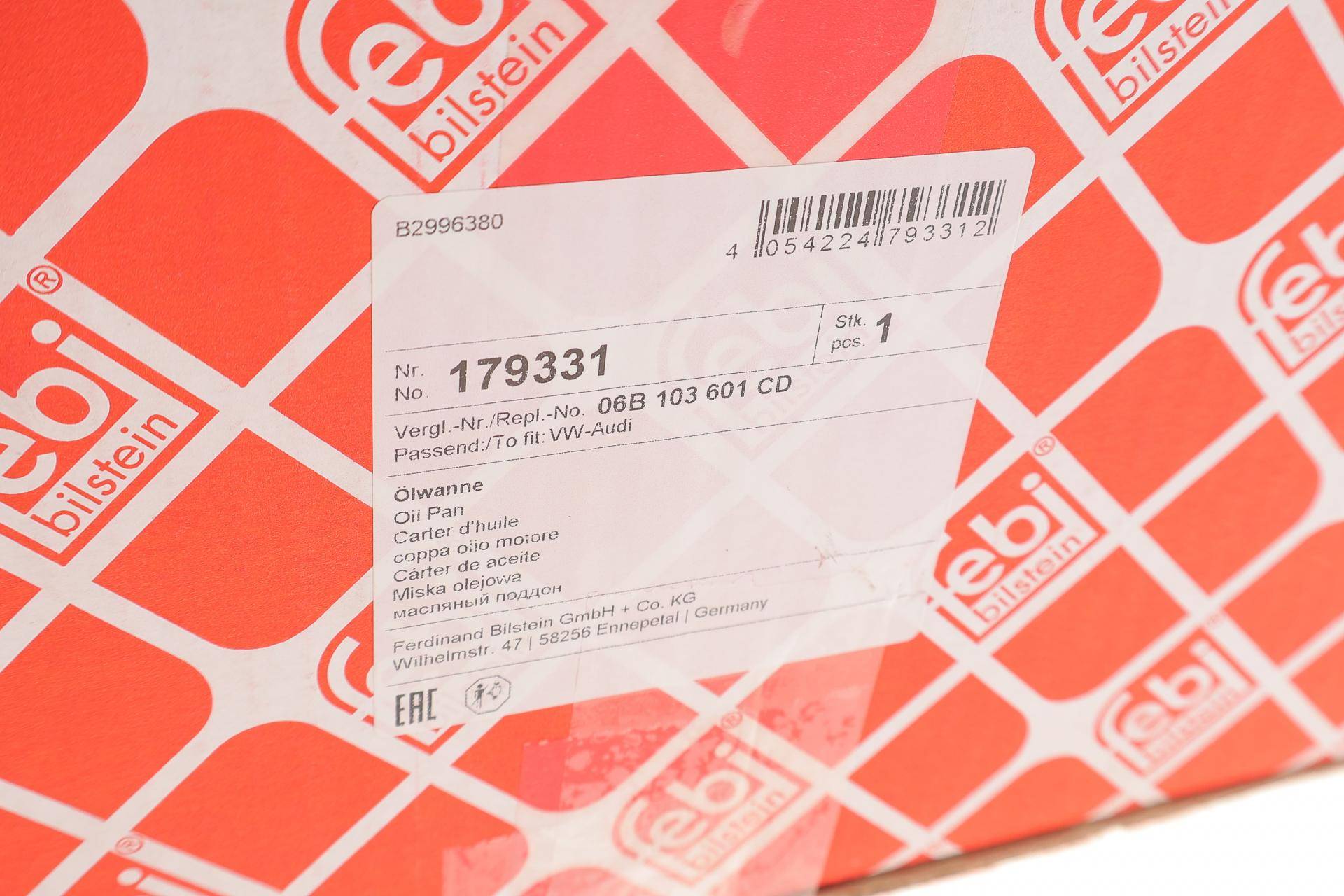 Оливозбірник (піддон) Audi A4 1.8T 00-09