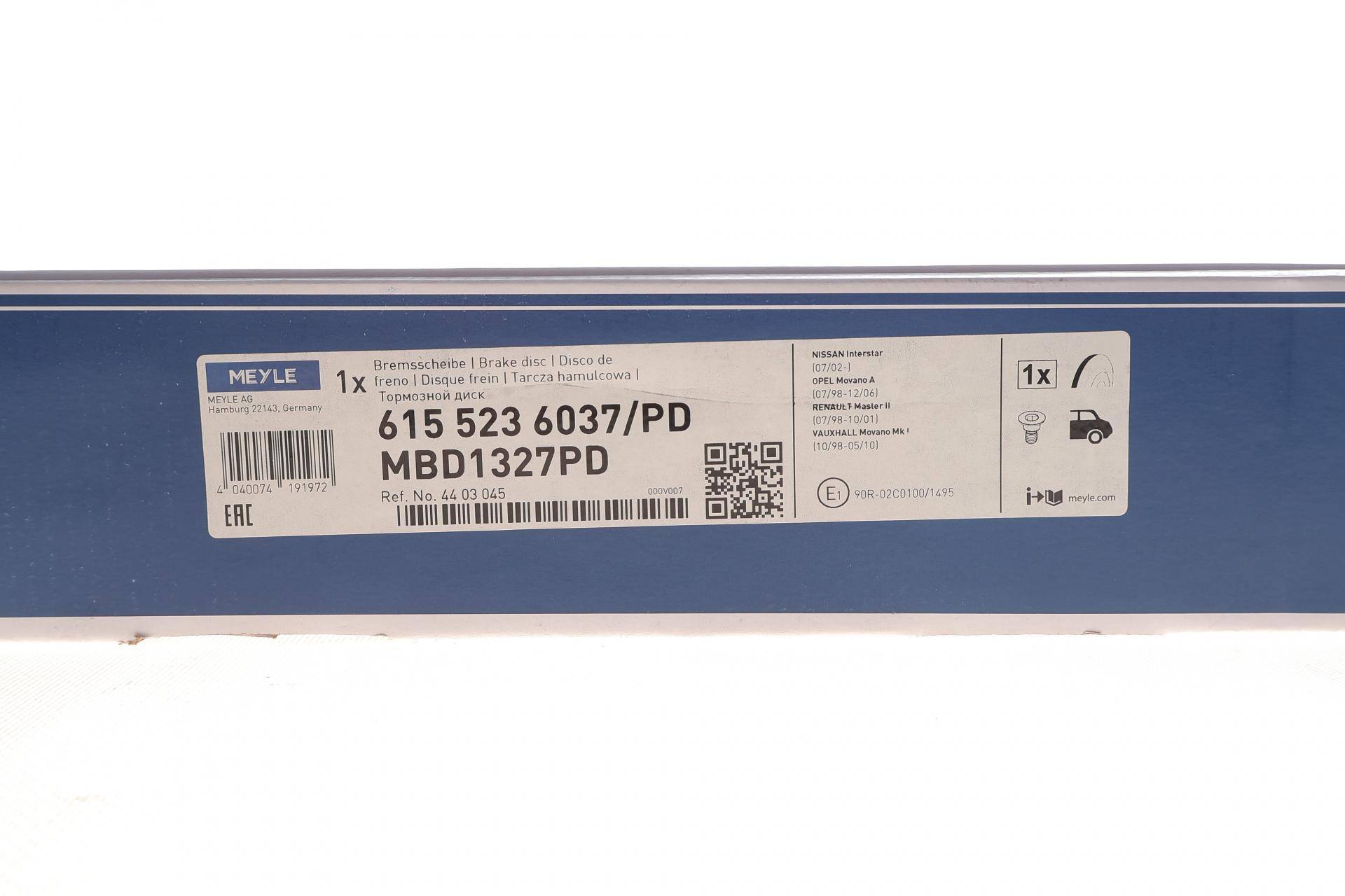 Диск гальмівний (задній) Renault Master/Opel Movano 98- (305x12) (PREMIUM)