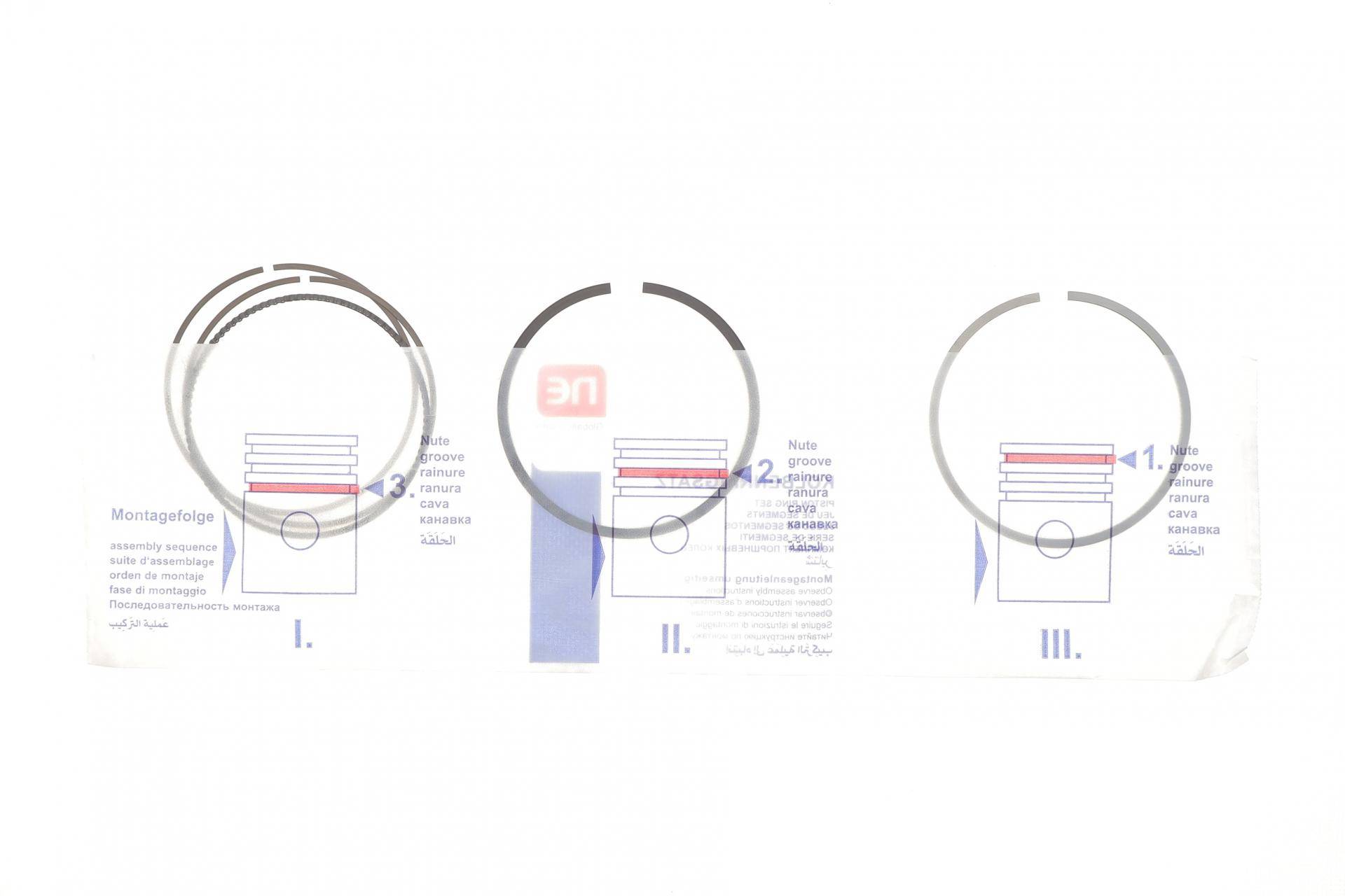 Кільця поршневі Opel Astra H 1.6 07-10 (79.00mm/STD) (1.2-1.2-2)