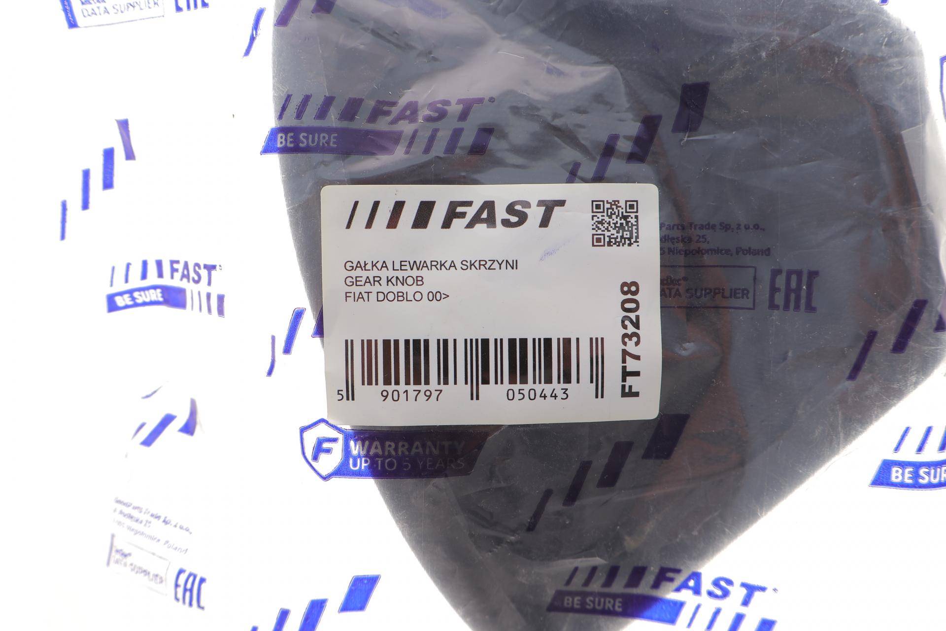 Ручка КПП Fiat Doblo 01- (+чехол/5-ступінчаста)