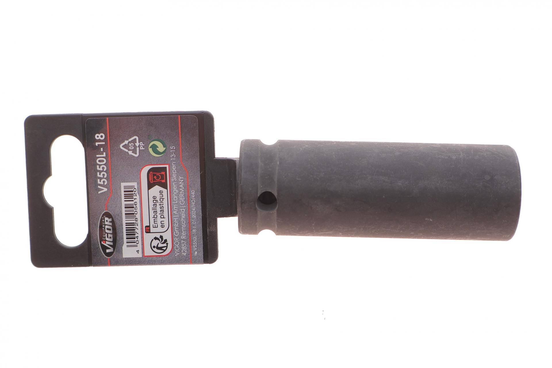 Головка торцева ударна 1/2" 18 мм Long 85 мм