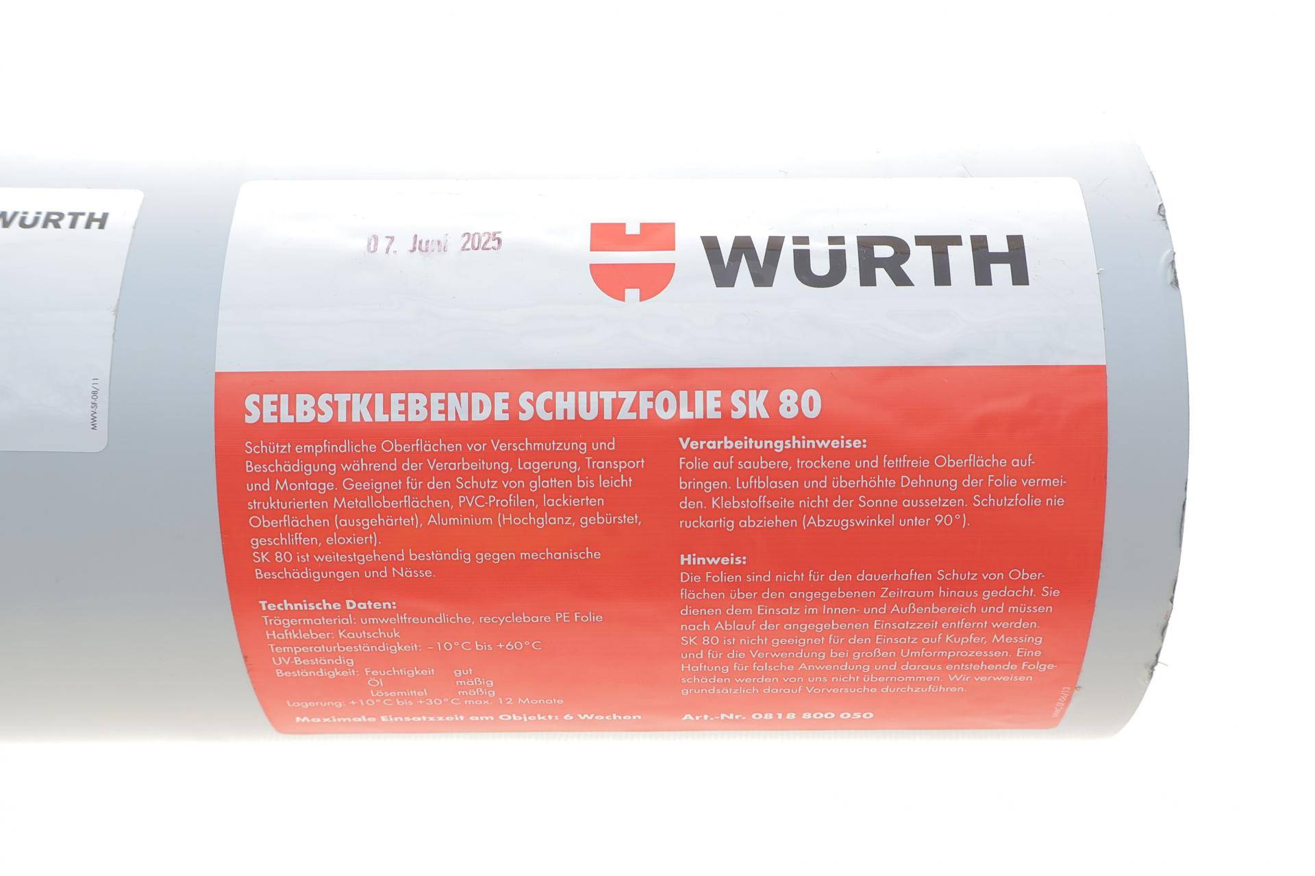 Плівка для обгортання автомобіля і деталей самоклеюча 100м/0,5м (біла)