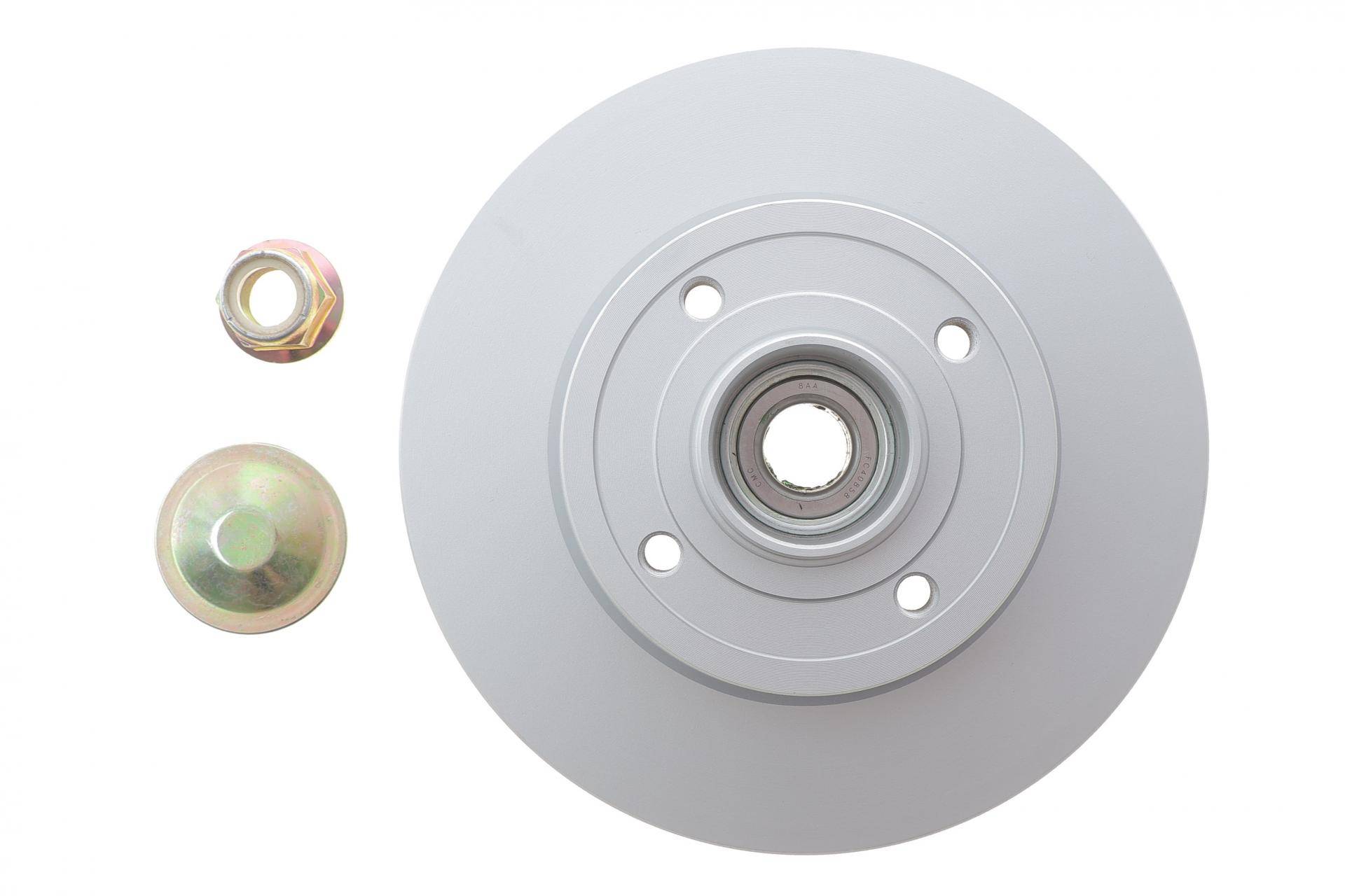 Диск гальмівний (задній) Renault Megane 96-/Clio 05- (240х8)(+ABS)(з підшип.)(з покр.)(+ESP)(повний)