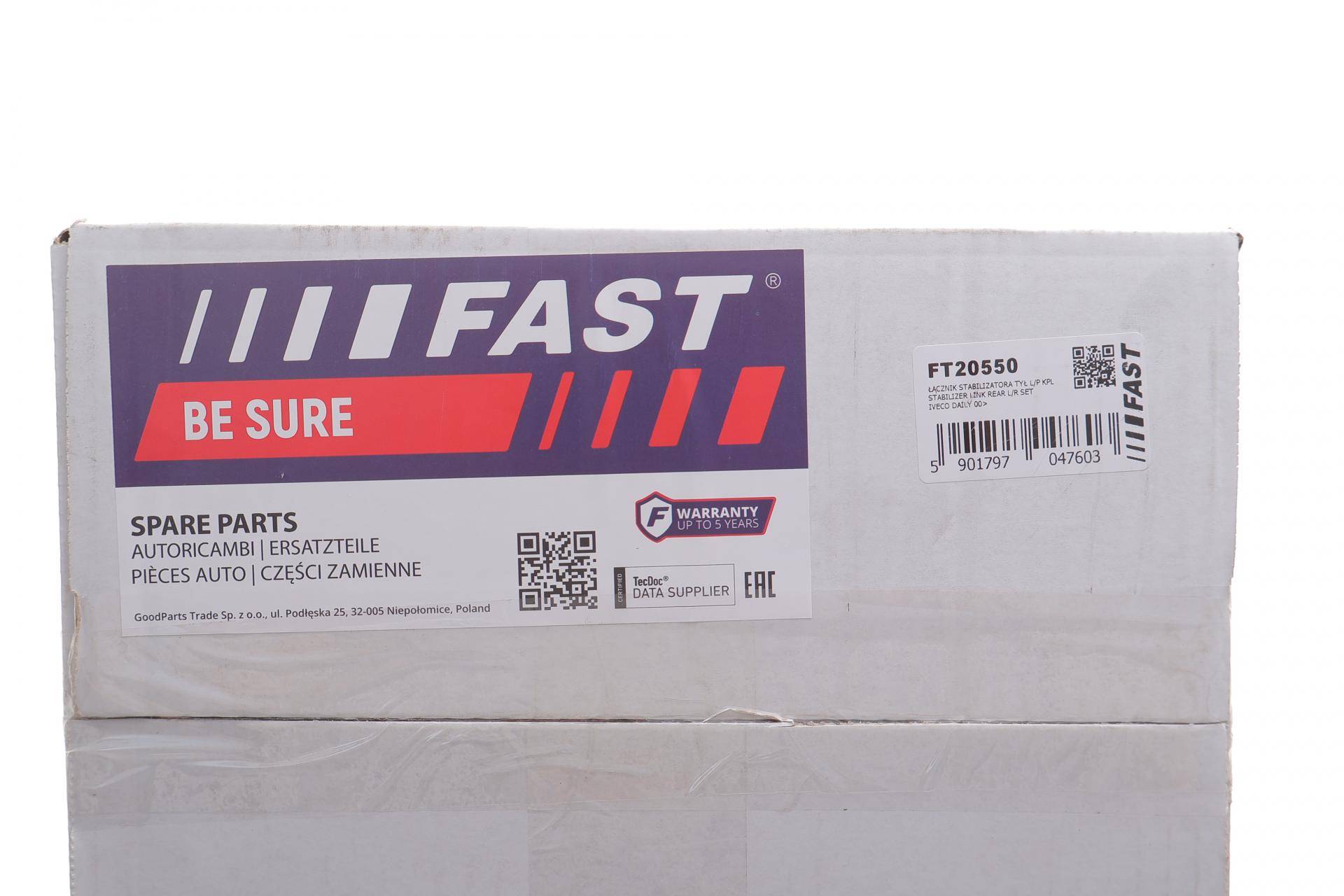 Тяга стабілізатора (заднього) Iveco Daily 99-23 (d=22mm) (к-кт)