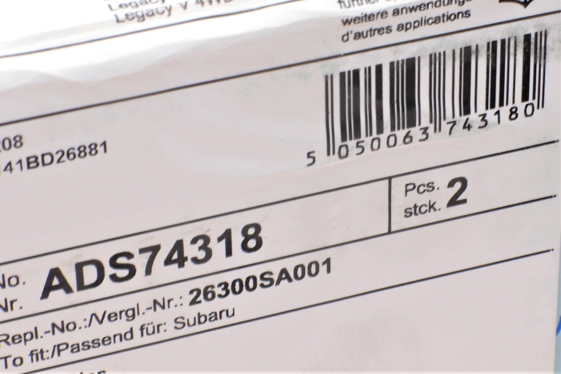 Диск гальмівний (передній) Subaru Forester 03-/Impreza 94-/Outback00- (294x24)