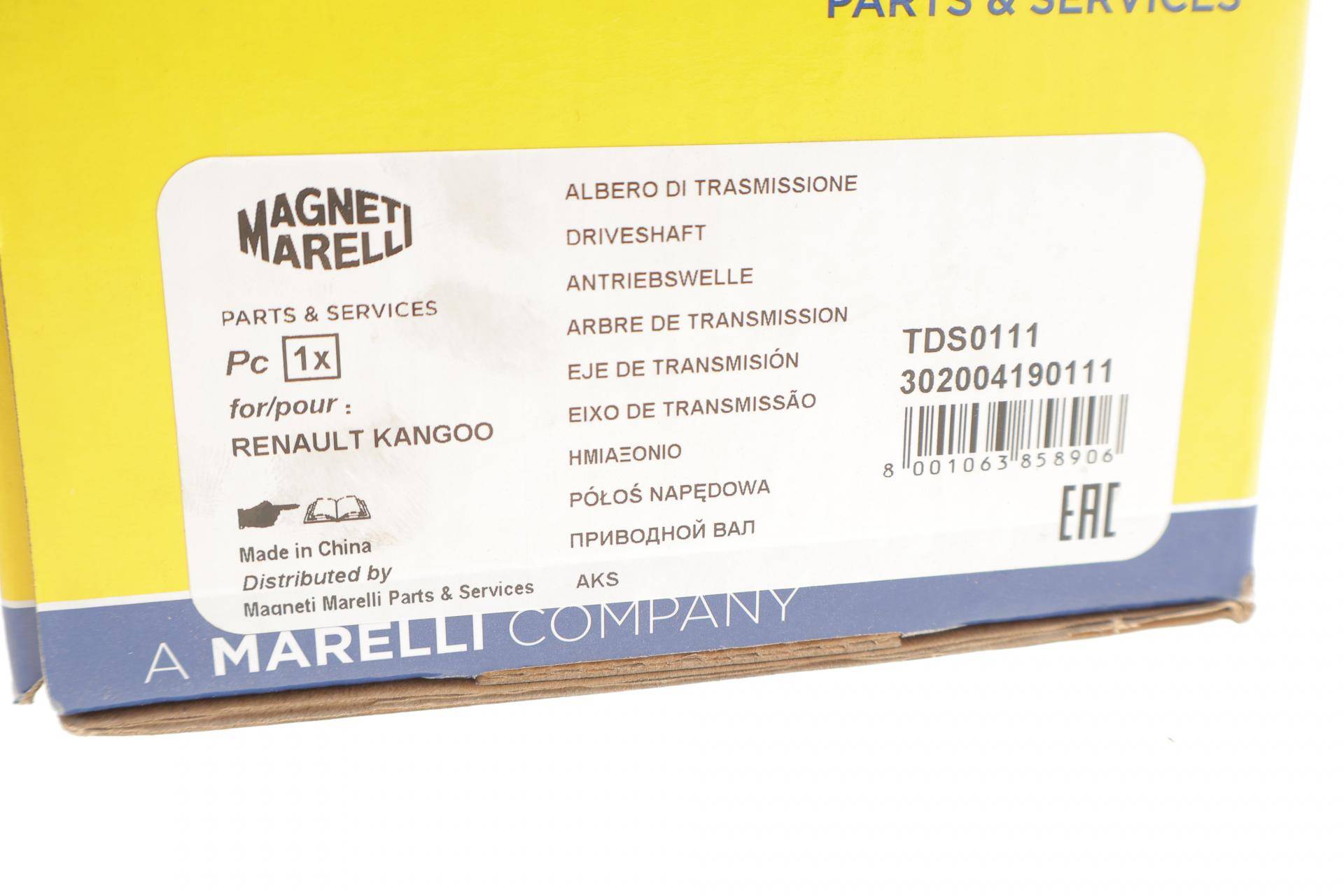 Піввісь (передня) Renault Kangoo 1.6 09- (L) (23x26x675) (TDS0111)