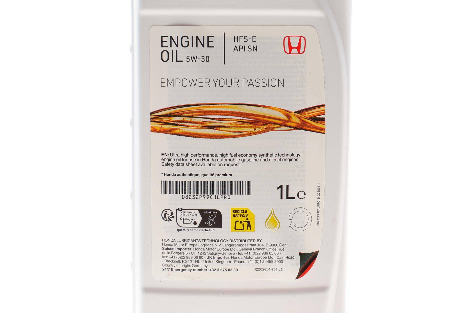 Олива 5W30 HFS-E PRO (1L) (API SN)