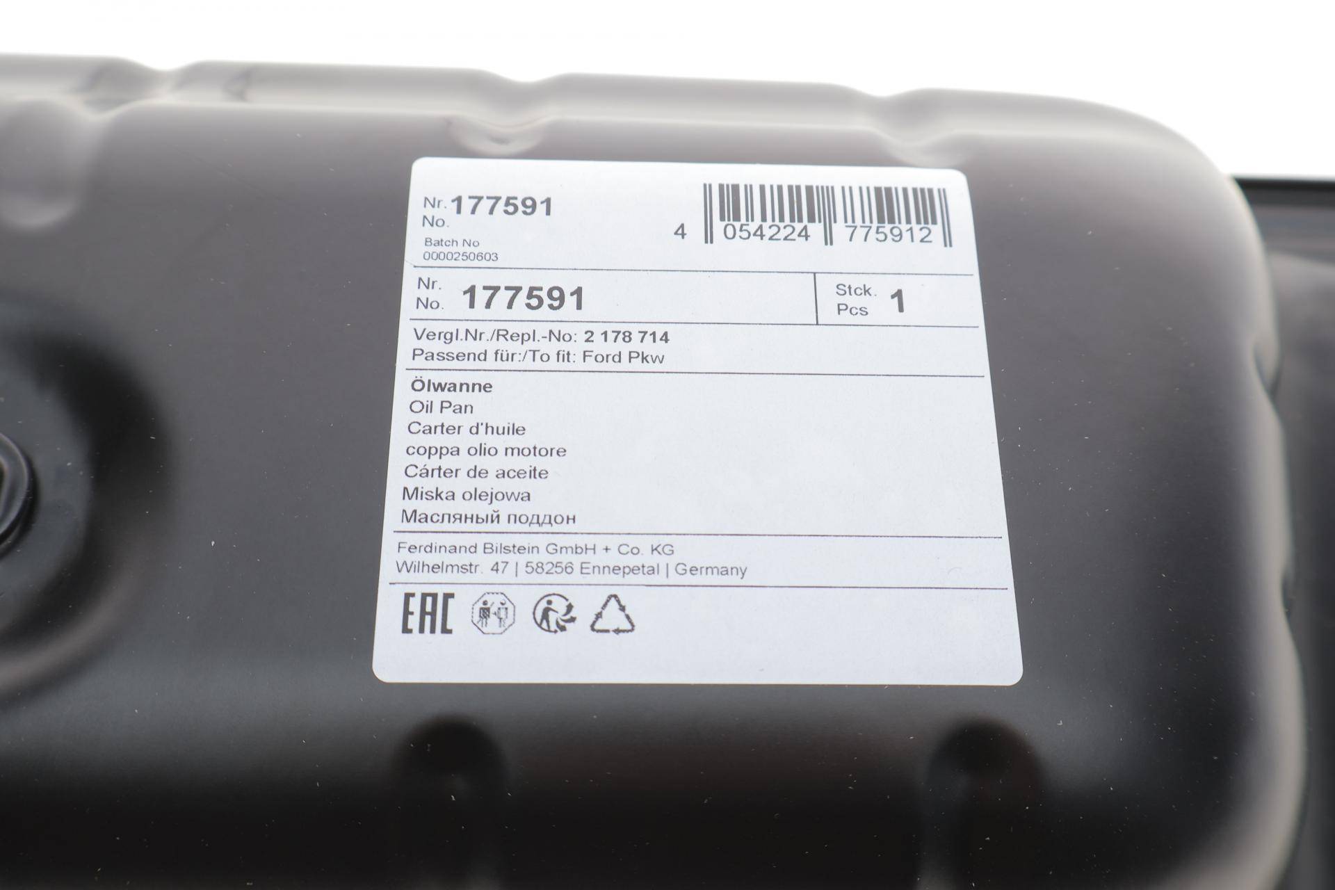 Оливозбірник (піддон) Citroen Berlingo/Peugeot Partner 1.6 HDi 05-