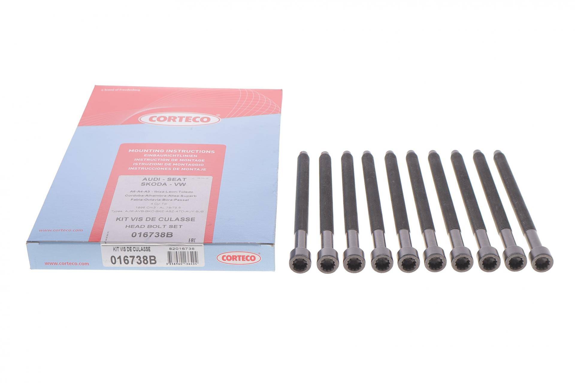 Болти головки (к-кт 10шт.) VW Caddy 1.9TDI 03-