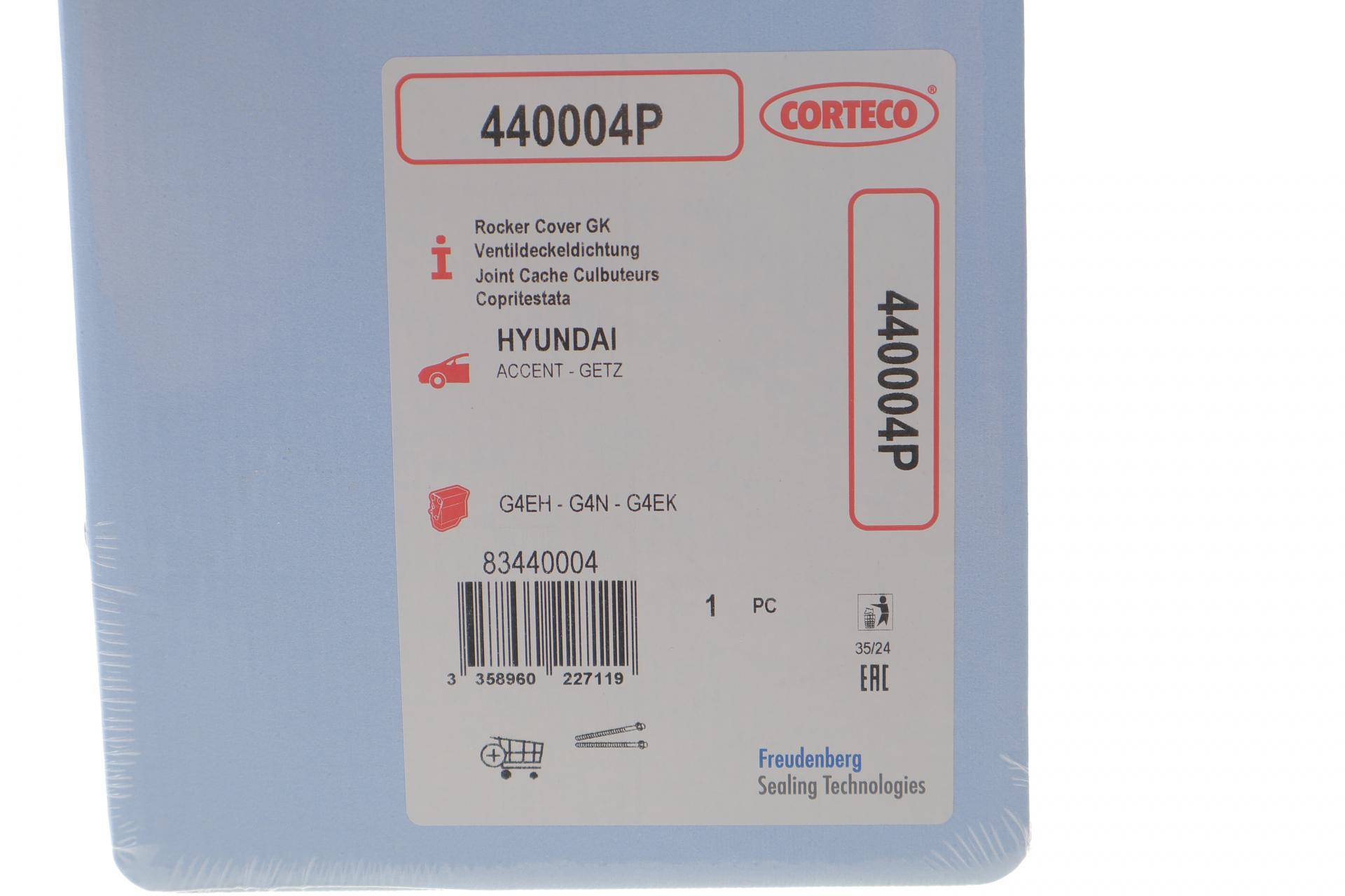 Прокладка кришки клапанів Hyundai Accent 1.3/1.5 94-05