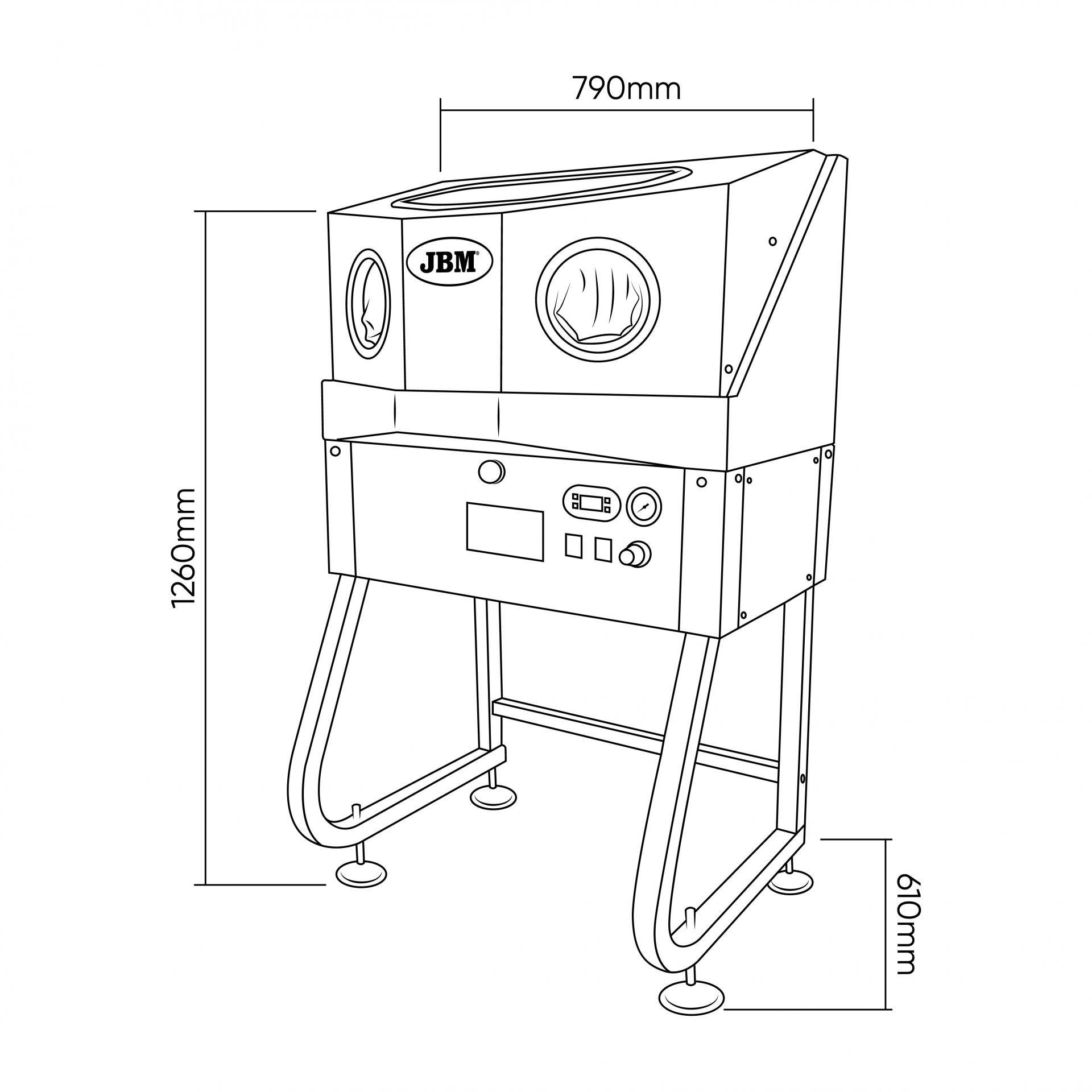 Ванна для миття деталей електрична 8-14L (740x560x452 mm) (закритого типу)