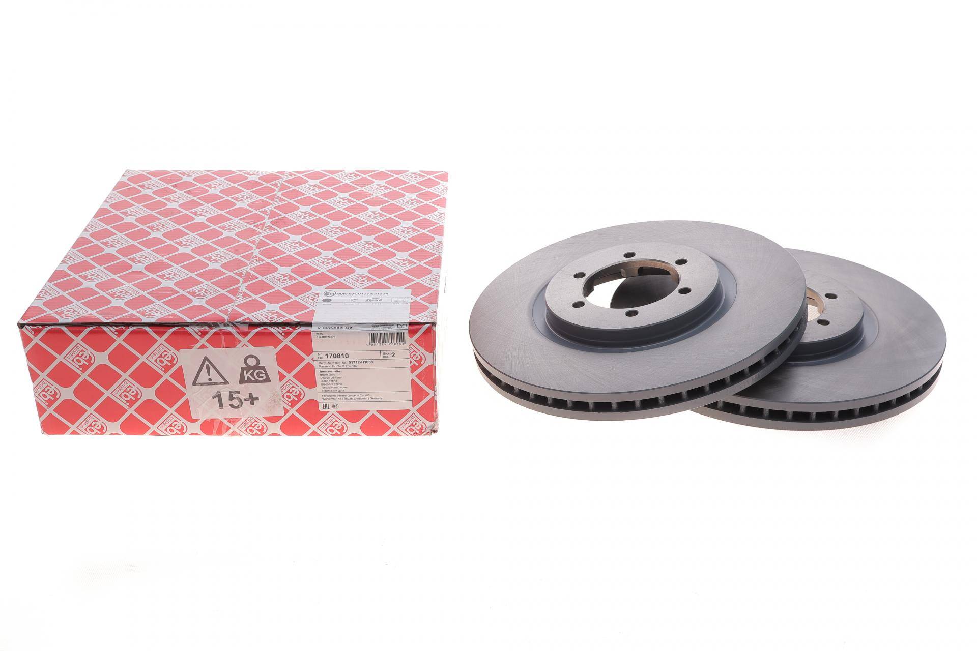 Диск гальмівний (передній) Hyundai Terracan 01-06 (303x28) (вент.)