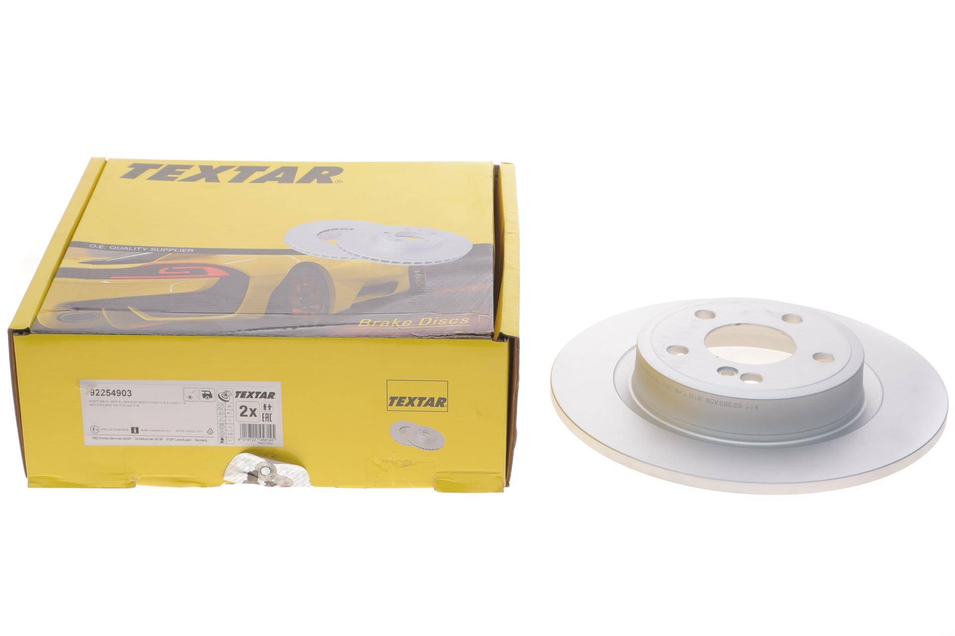 Диск гальмівний (задній) MB A-class (W176) /B-class (W246)/GLA-class (X156) 12- (295x10) PRO