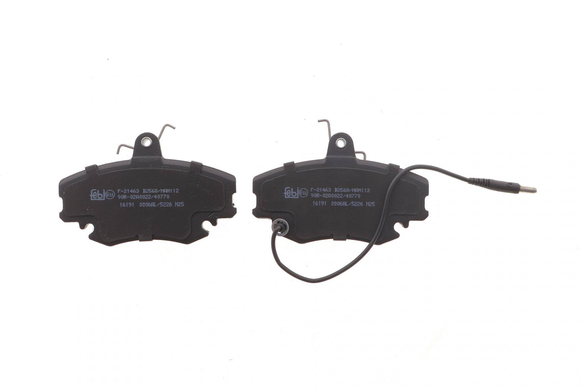 Колодки гальмівні (передні) Renault Logan/Clio/Megane I 96-03 (з датчиками) (TRW)