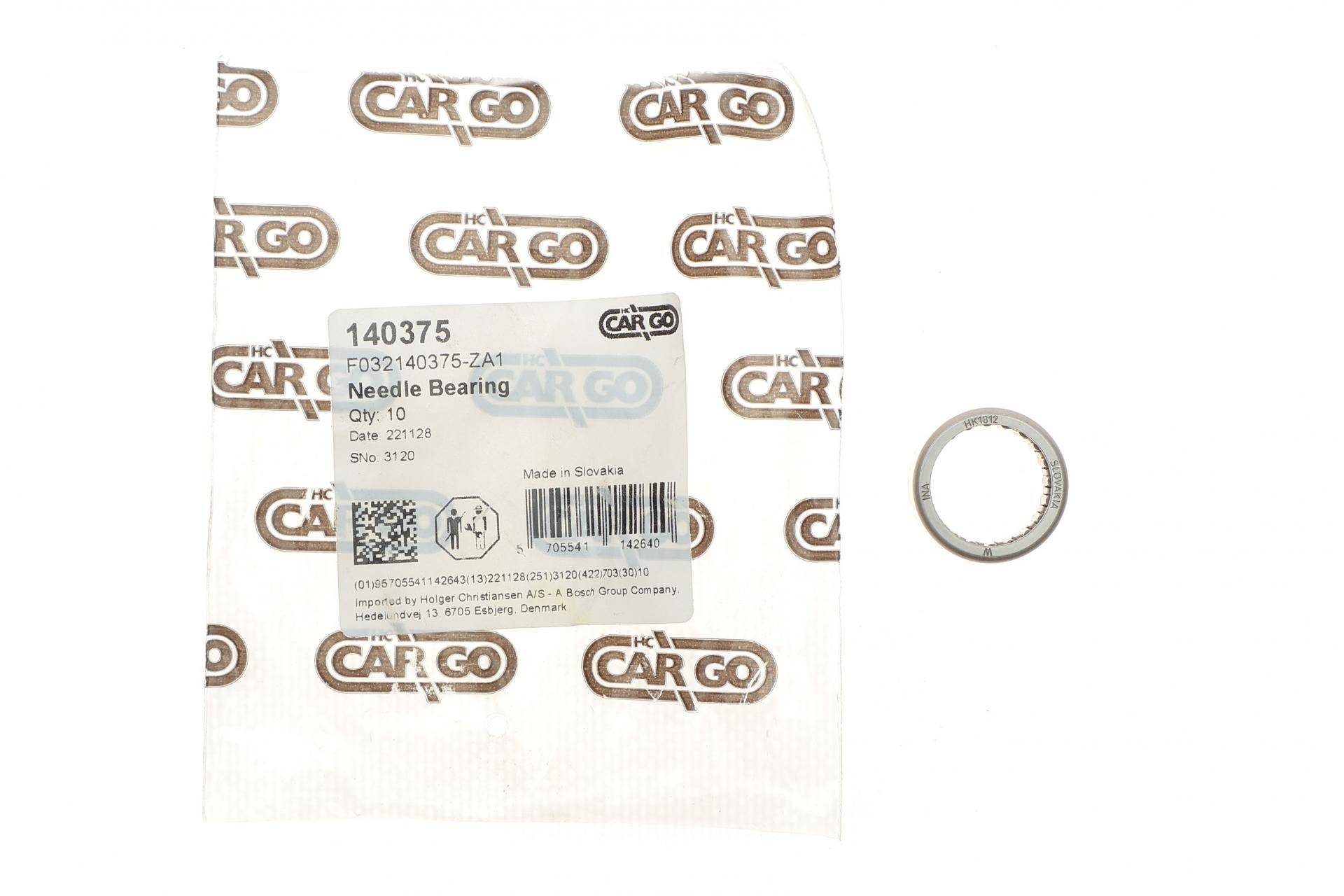 Підшипник стартера ігольчатий (18x24x12) = 140375