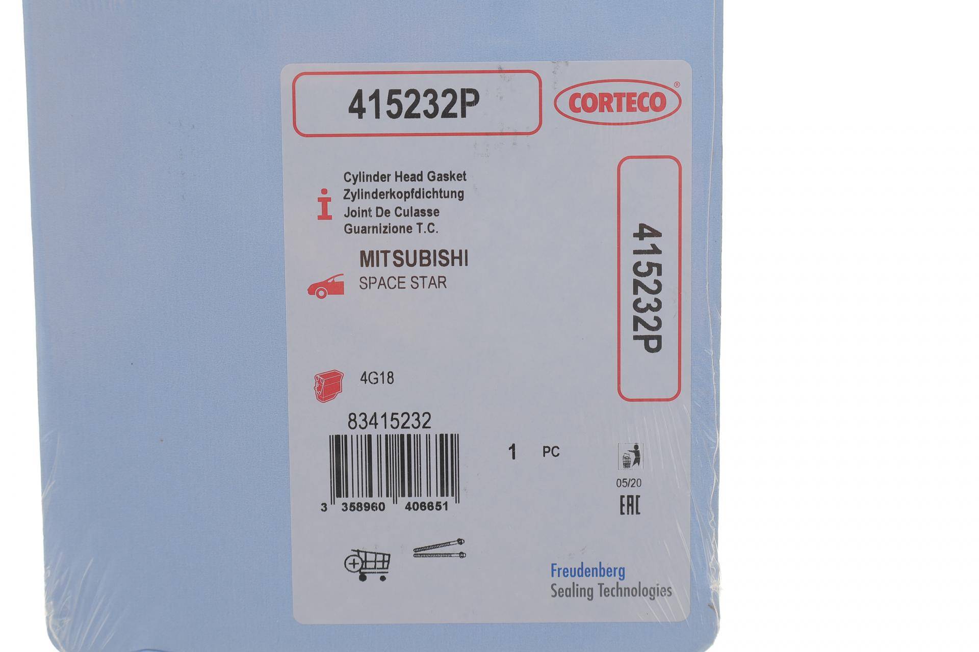 Прокладка ГБЦ Mitsubishi Lancer 1.6i 03-