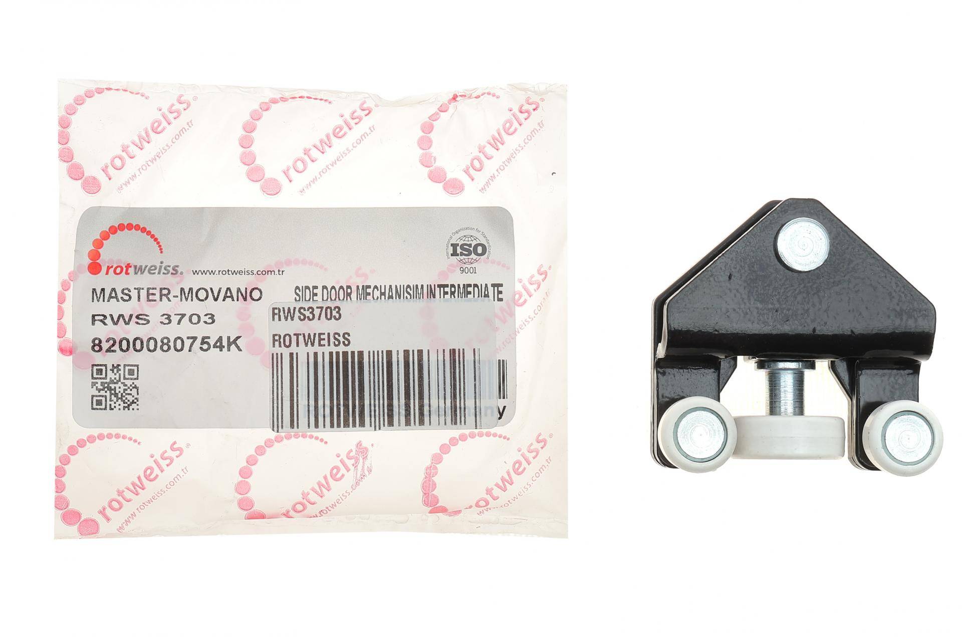 Ролик дверей (бічних/нижній) Renault Master/Opel Movano 98- (з кронштейном)