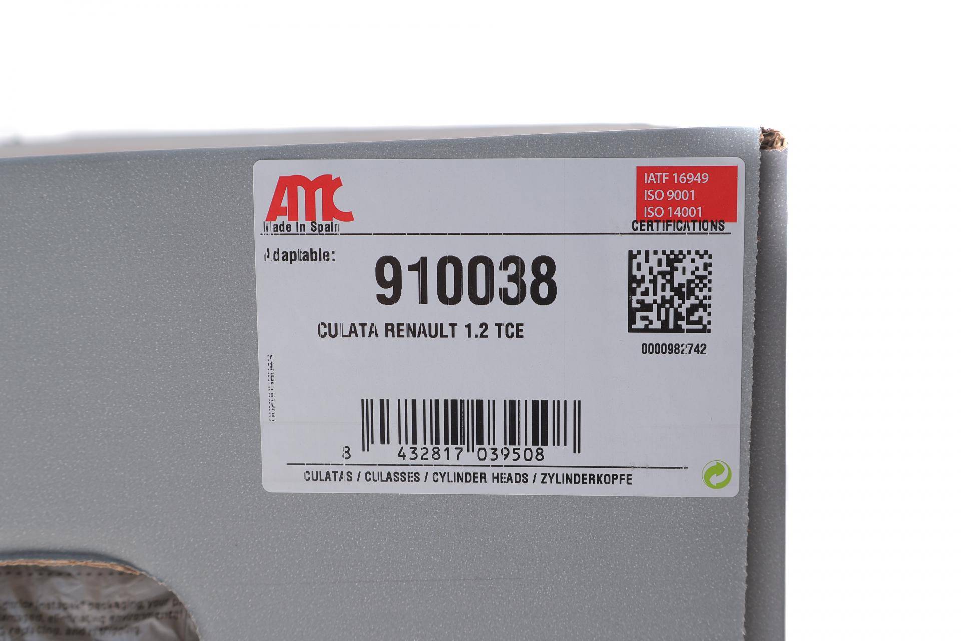 Головка блоку циліндрів MB Citan 1.2 (M200) 13-/Renault Kangoo II 1.2 TCE 16- (Euro 5/6)