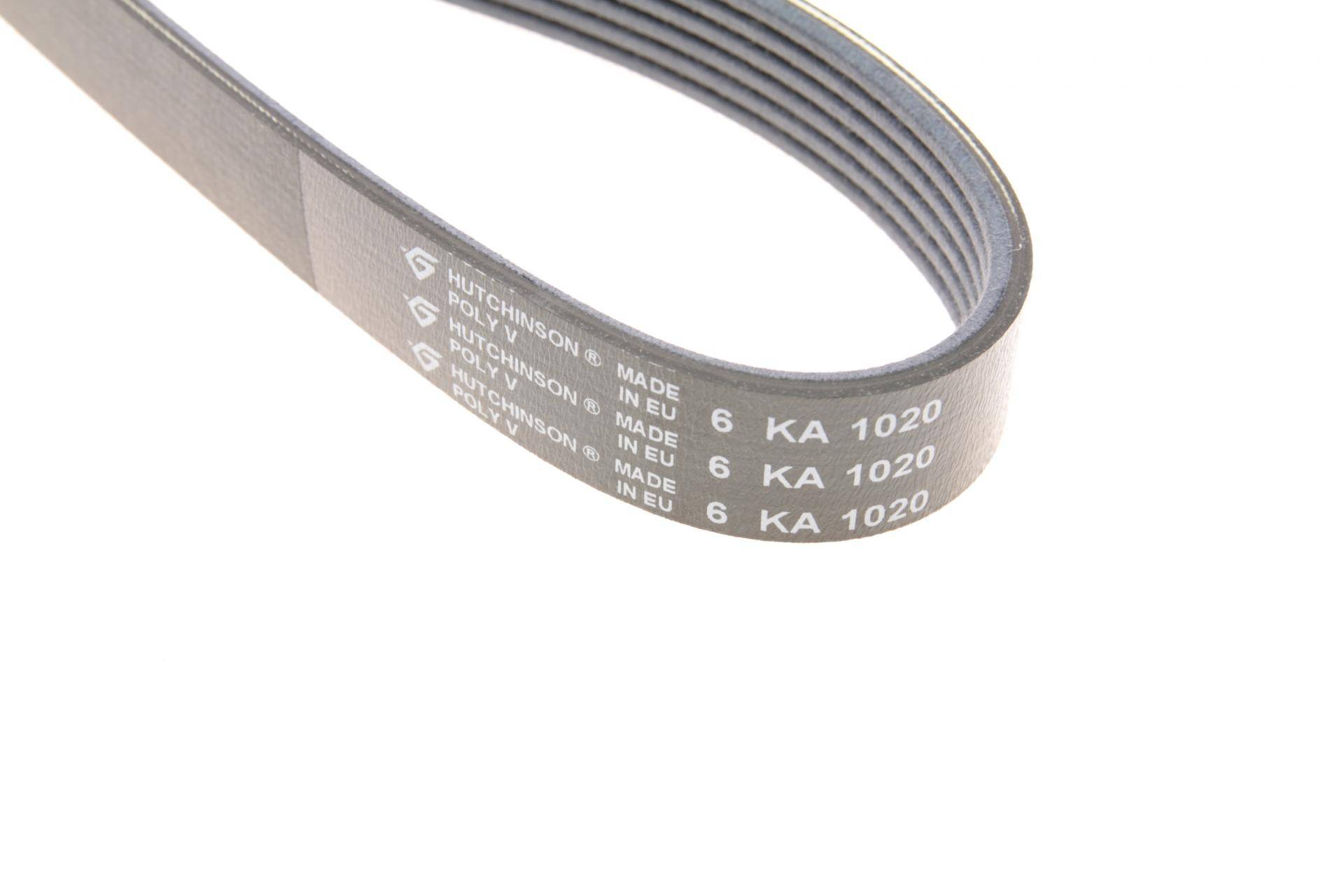 Ремінь генератора Citroen Berlingo/Peugeot Partner 1.6HDi 09- (6PK1020)(замінено 1020 К 6)