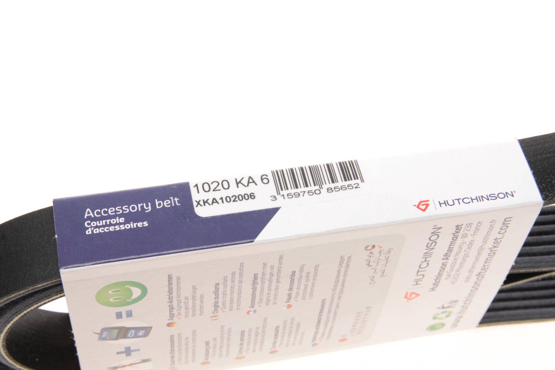 Ремінь генератора Citroen Berlingo/Peugeot Partner 1.6HDi 09- (6PK1020)(замінено 1020 К 6)