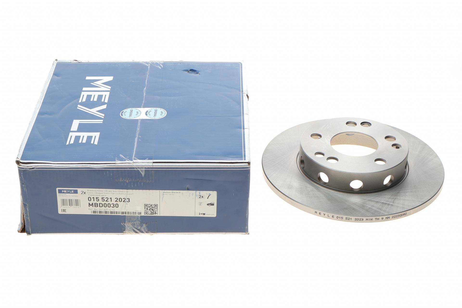 Диск гальмівний (передній) MB 190 (W201) 2.0-2.5 D 82-93 (11x262)