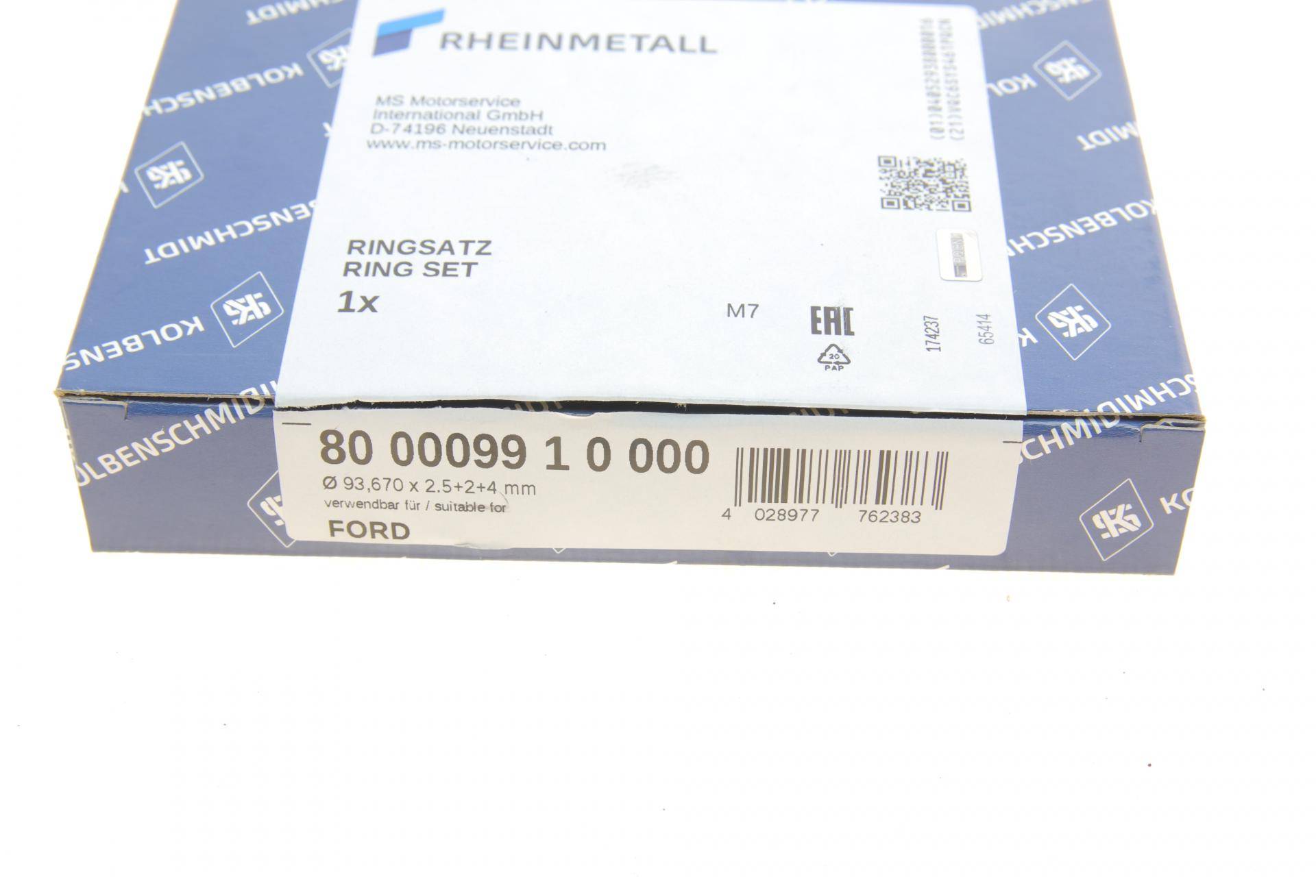 Кільця поршневі Ford Transit 2.5D/TD/TDI 91- (93.67mm/STD) (2.5-2.0-4.0) 52-63kw