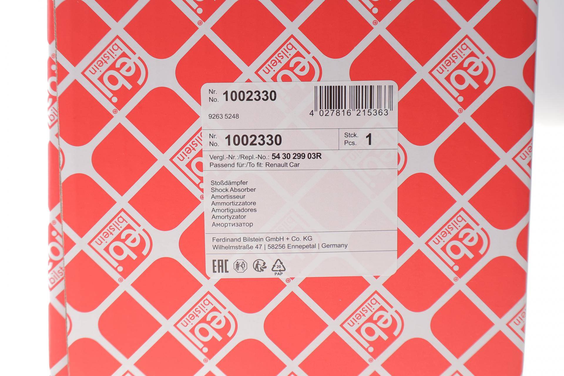 Амортизатор (передній) Dacia Duster 1.5 CDI 10-