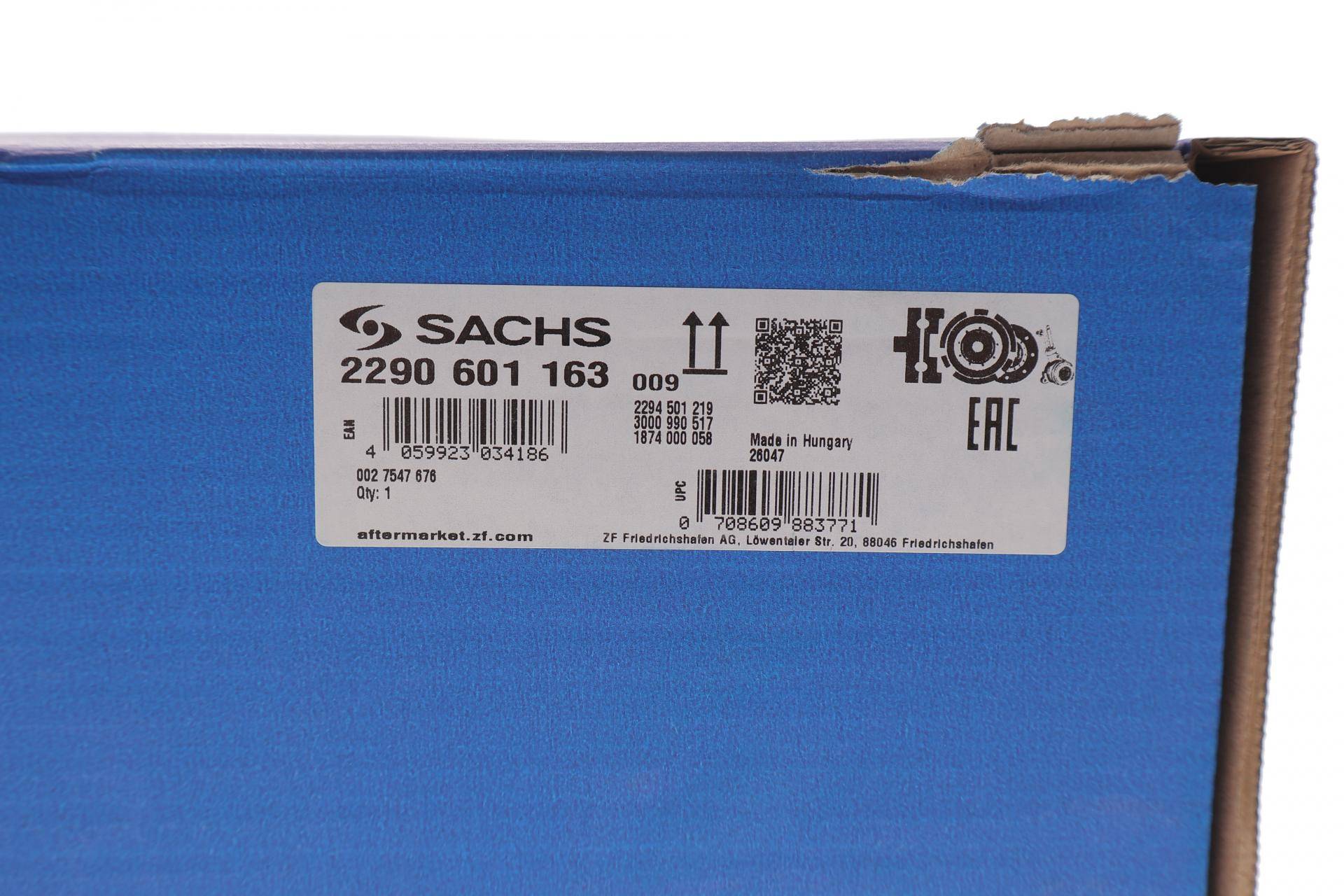 Демпфер + комплект зчеплення Ford Transit V363/Custom V362 2.2TDCi 06-, FWD