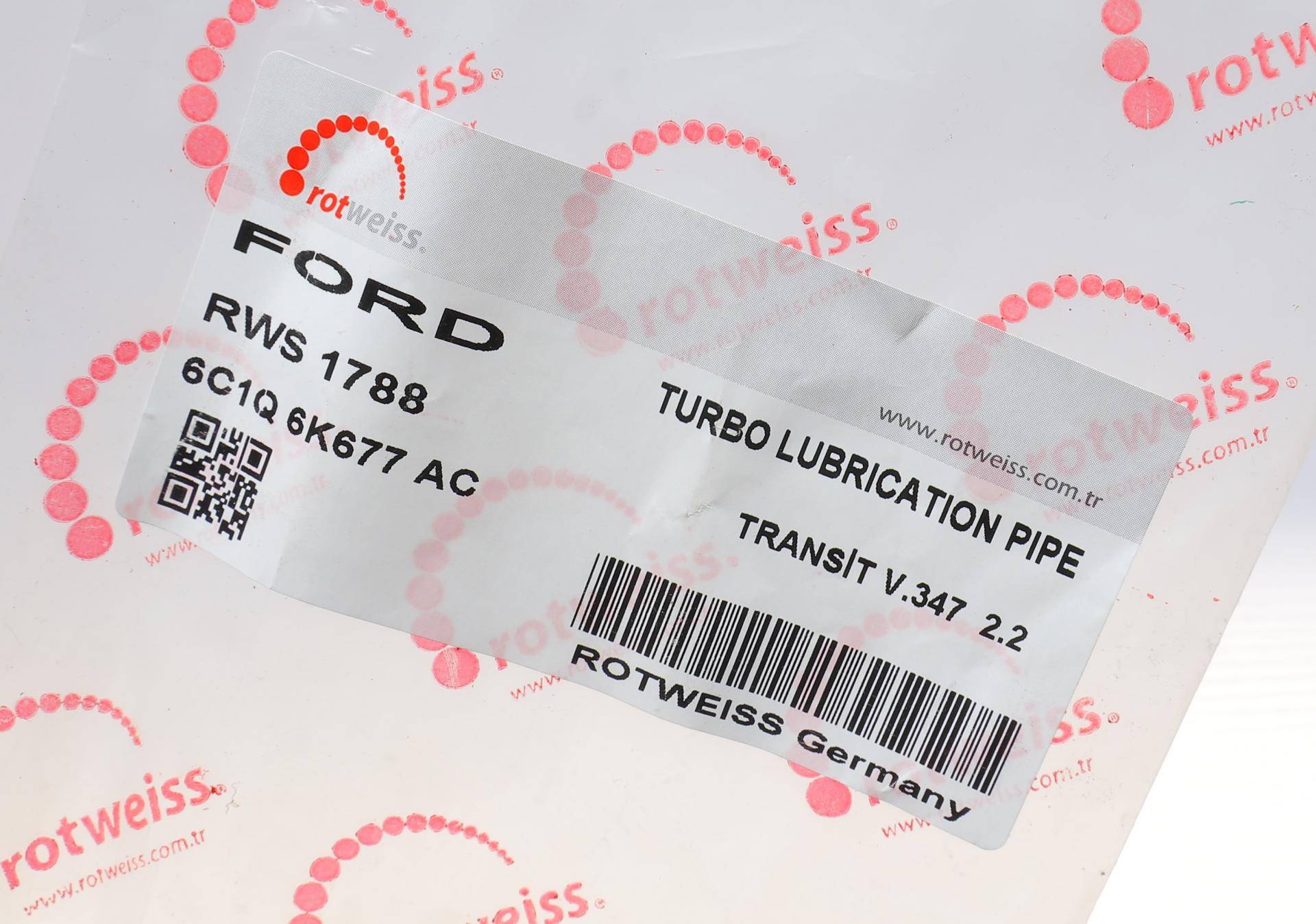 Трубка зливу оливи з турбіни Ford Transit 2.2TDCI 06-14