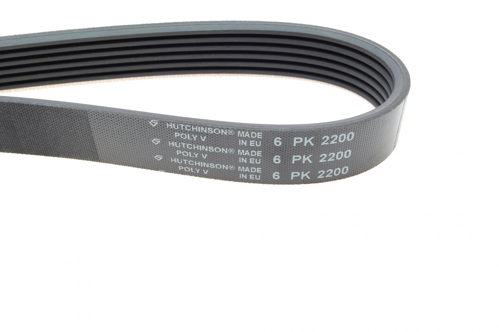 Ремінь генератора Mitsubishi Lancer/Outlander 1.8-2.4 09-/Peugeot 4008 2.0AWC 12- (6PK2200)
