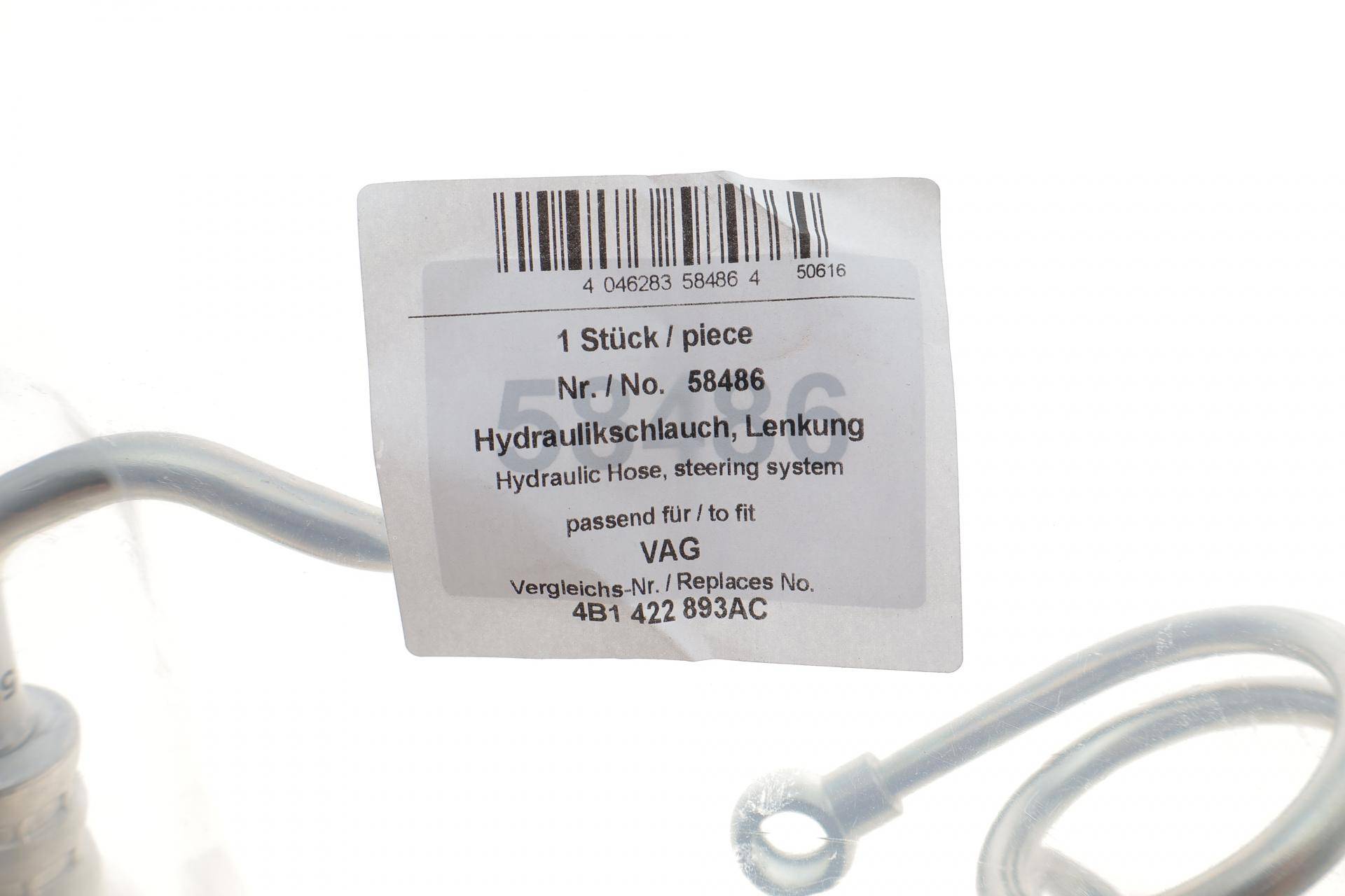 Шланг гідропідсилювача Audi A6 2.5 TDI 00-05