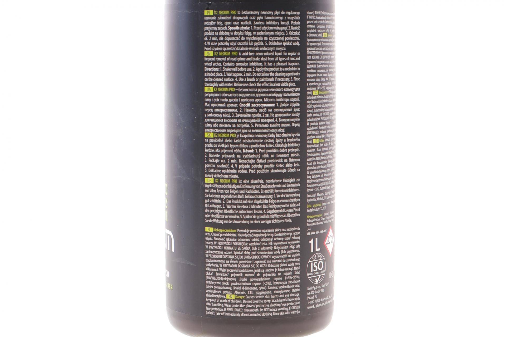 Засіб для очистки колісних дисків та гуми Neorim Pro (1L)