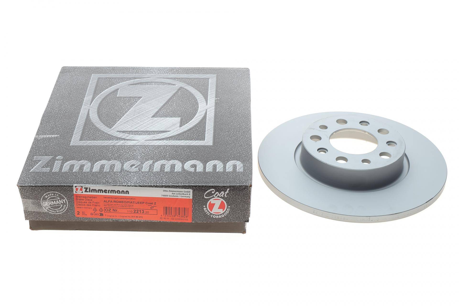 Диск гальмівний (задній) Fiat 500X/Jeep Compass/Renegade 14- (278x12)