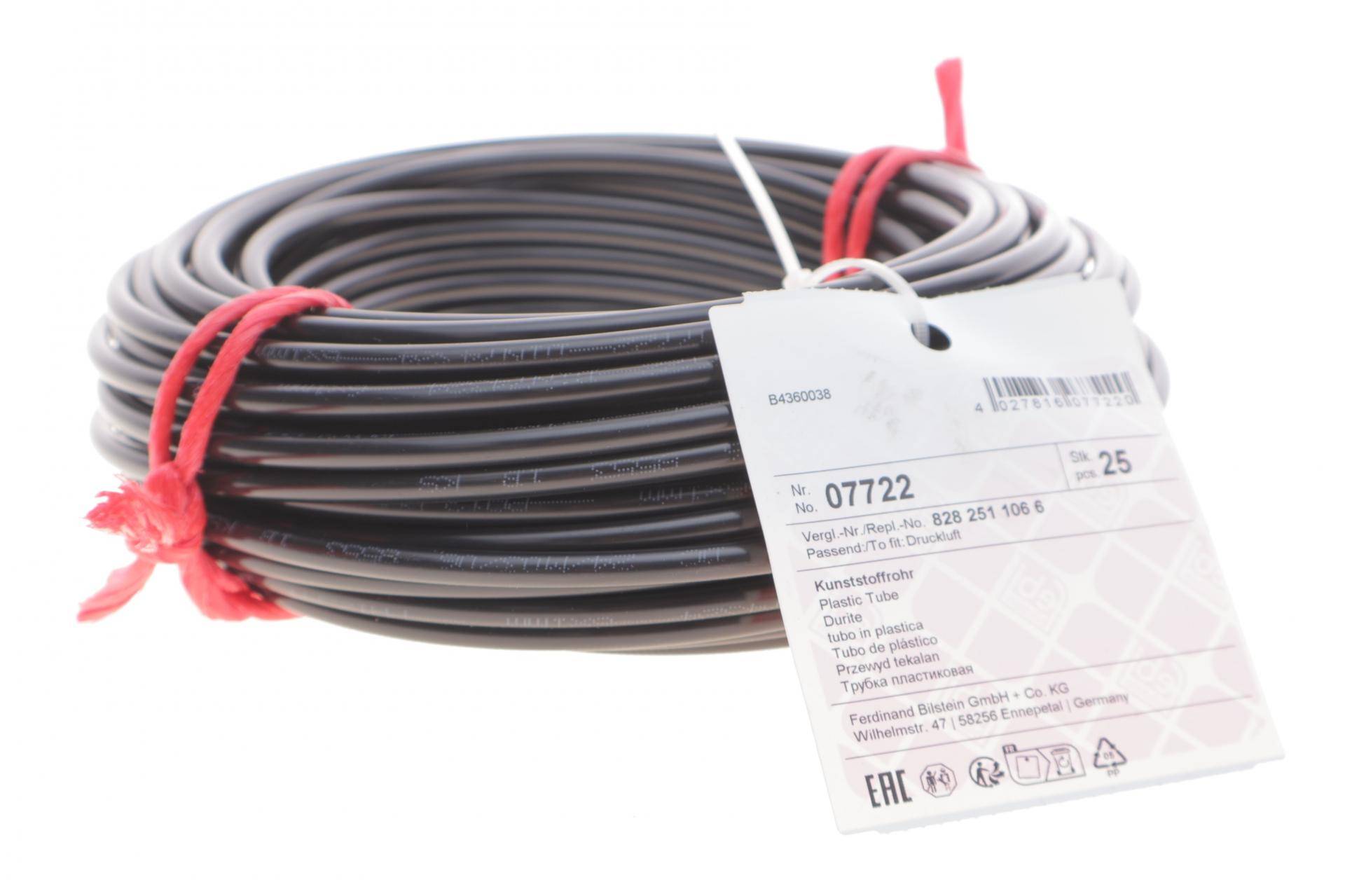 Трубопровод пневмосистеми (пластик) (D=6/d=4) (бухта 25м)