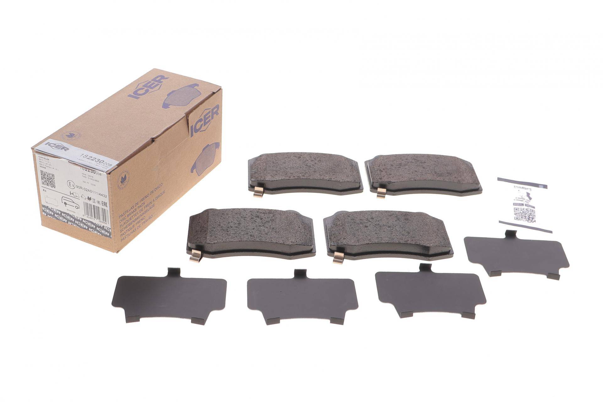 Колодки гальмівні (задні) Jeep Grand Cherokee/Chrysler 300C 04-/Tesla Model S/X/Chevrolet Camaro 12