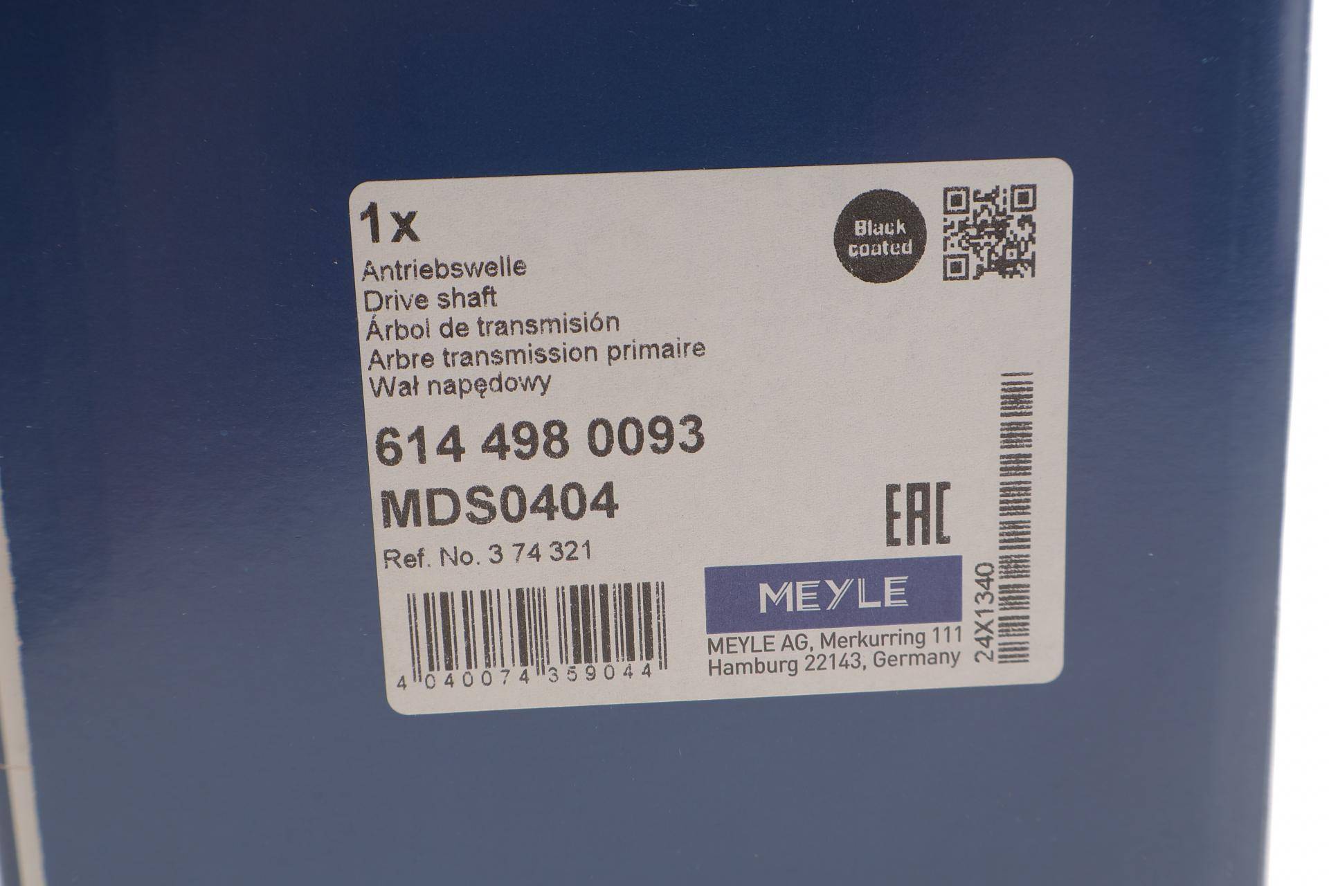 Піввісь (передня) Opel Astra G 1.4-1.6/1.7 TD 98-09 (L) (33z/22z/595mm)