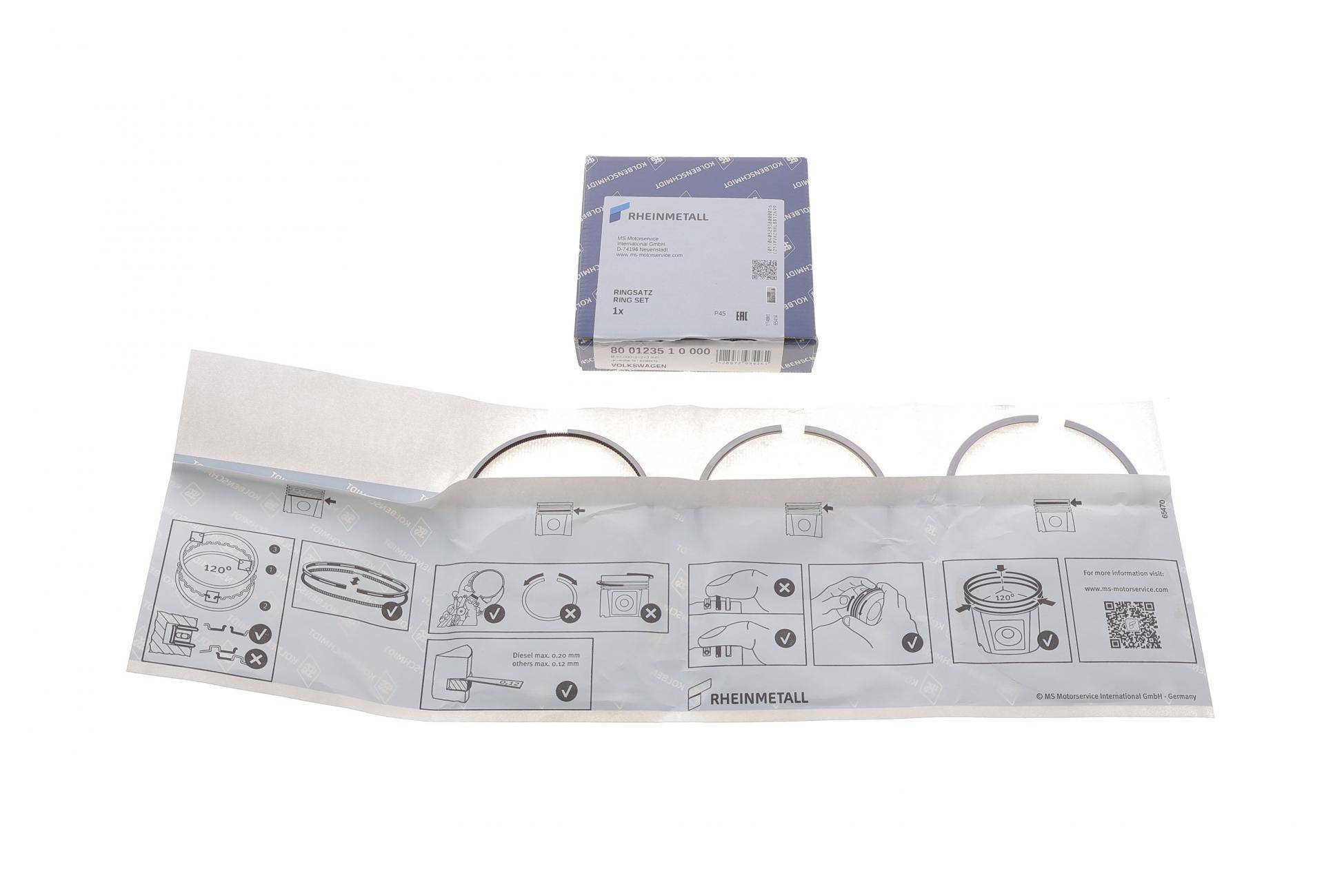 Кільця поршневі Audi Q7 3.0TDI 06- (83.00mm/STD)