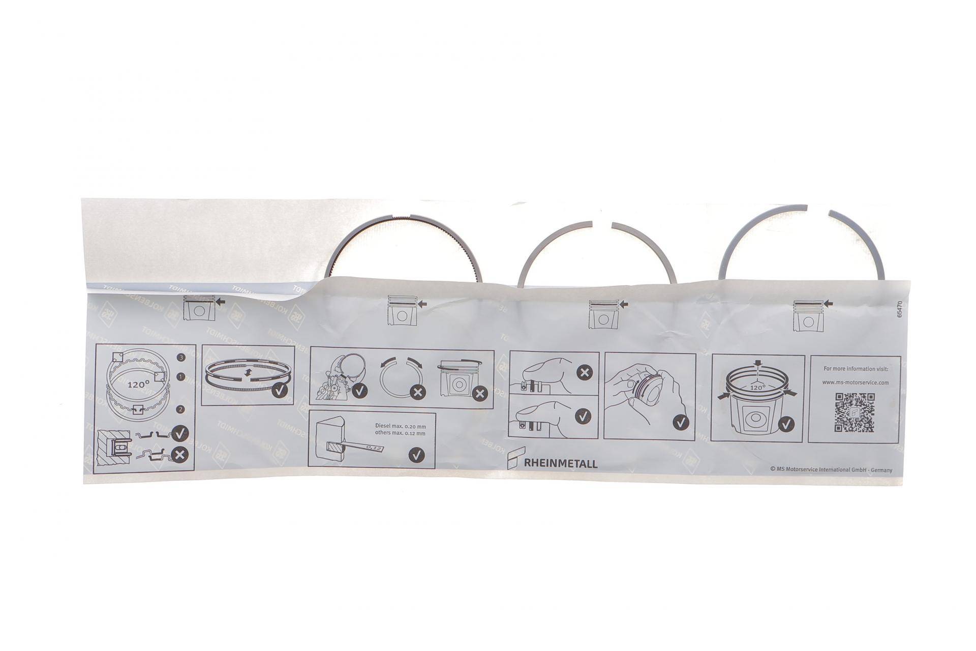 Кільця поршневі Audi Q7 3.0TDI 06- (83.00mm/STD)