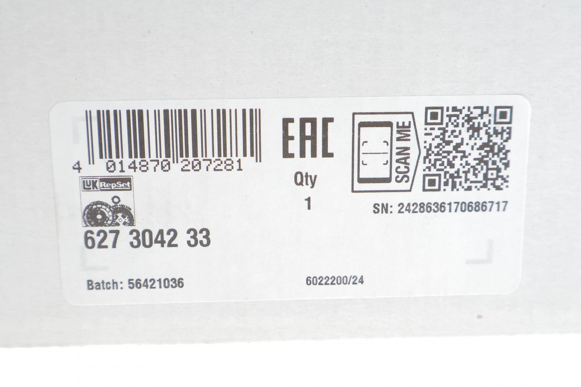 Комплект зчеплення Mitsubishi L200 2.4 DI-D 14- (d=270mm)