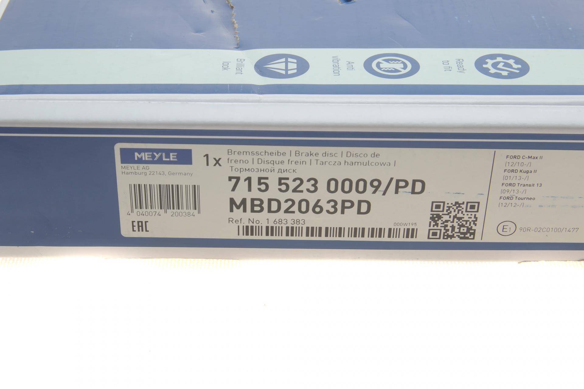 Диск гальмівний (задній) Ford C-Max 10-/Kuga/Connect 13- (280x11)